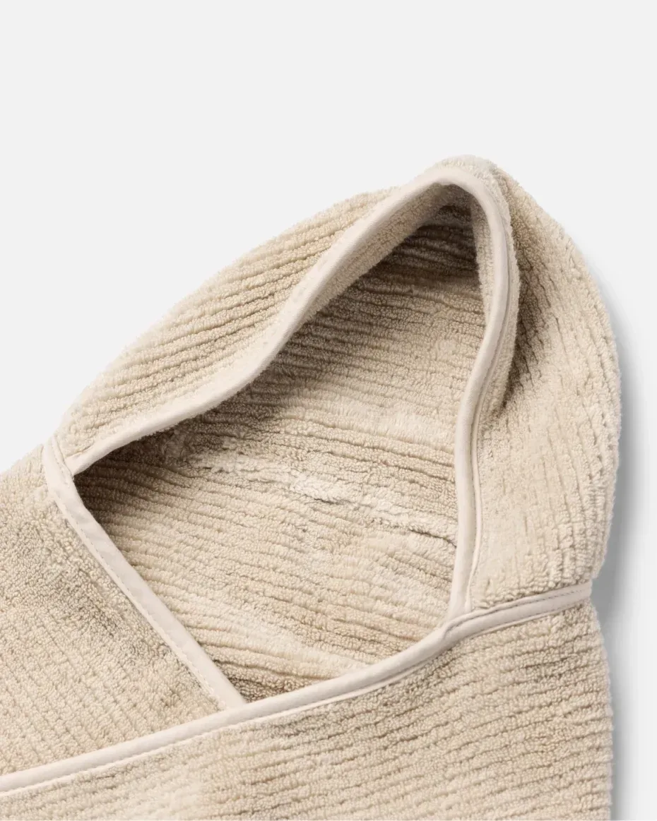 The Ribbed Hooded Towel + Bath Mitt