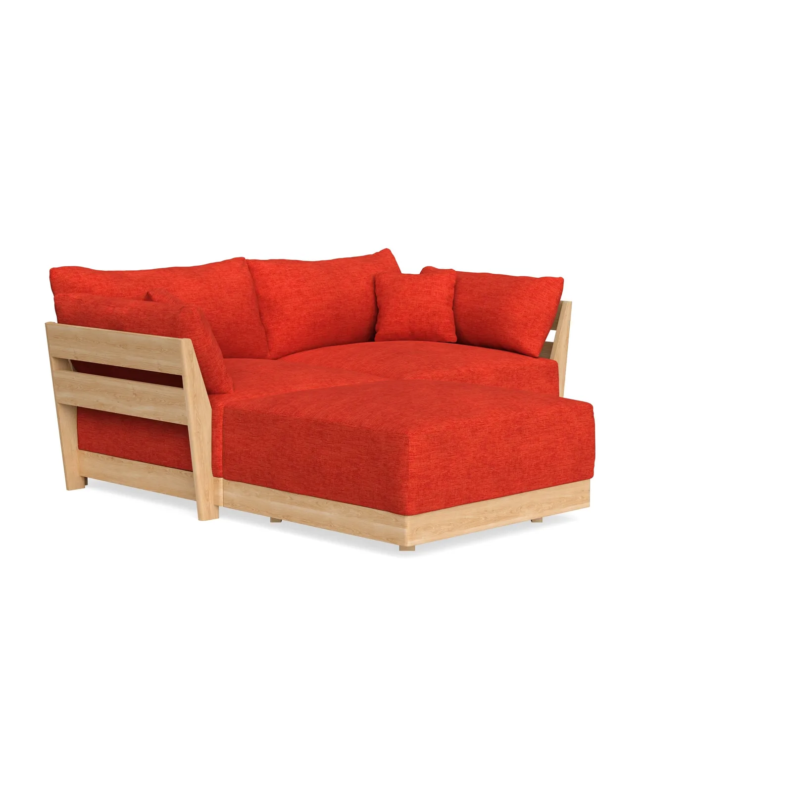 Slipcover Only – Modular Bondi 2-Seater Sectional in Poppy Orange