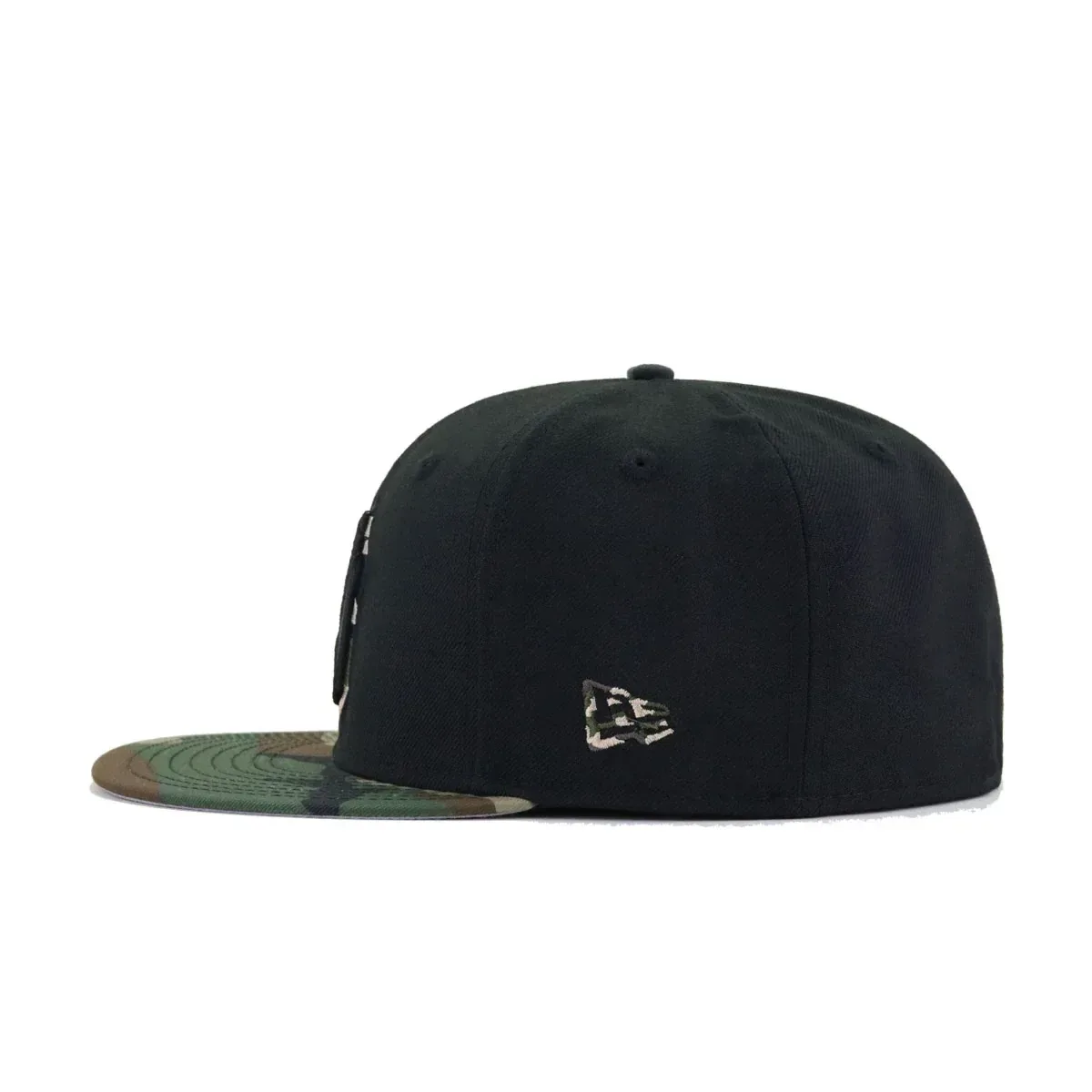 New York Yankees Black Woodland Camouflage New Era 59Fifty Fitted