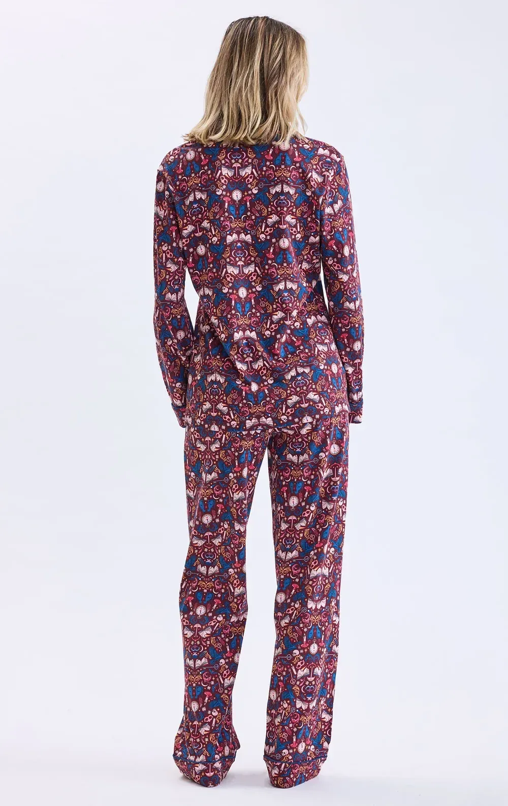Edgar Allan Poe Button-Front Pajamas