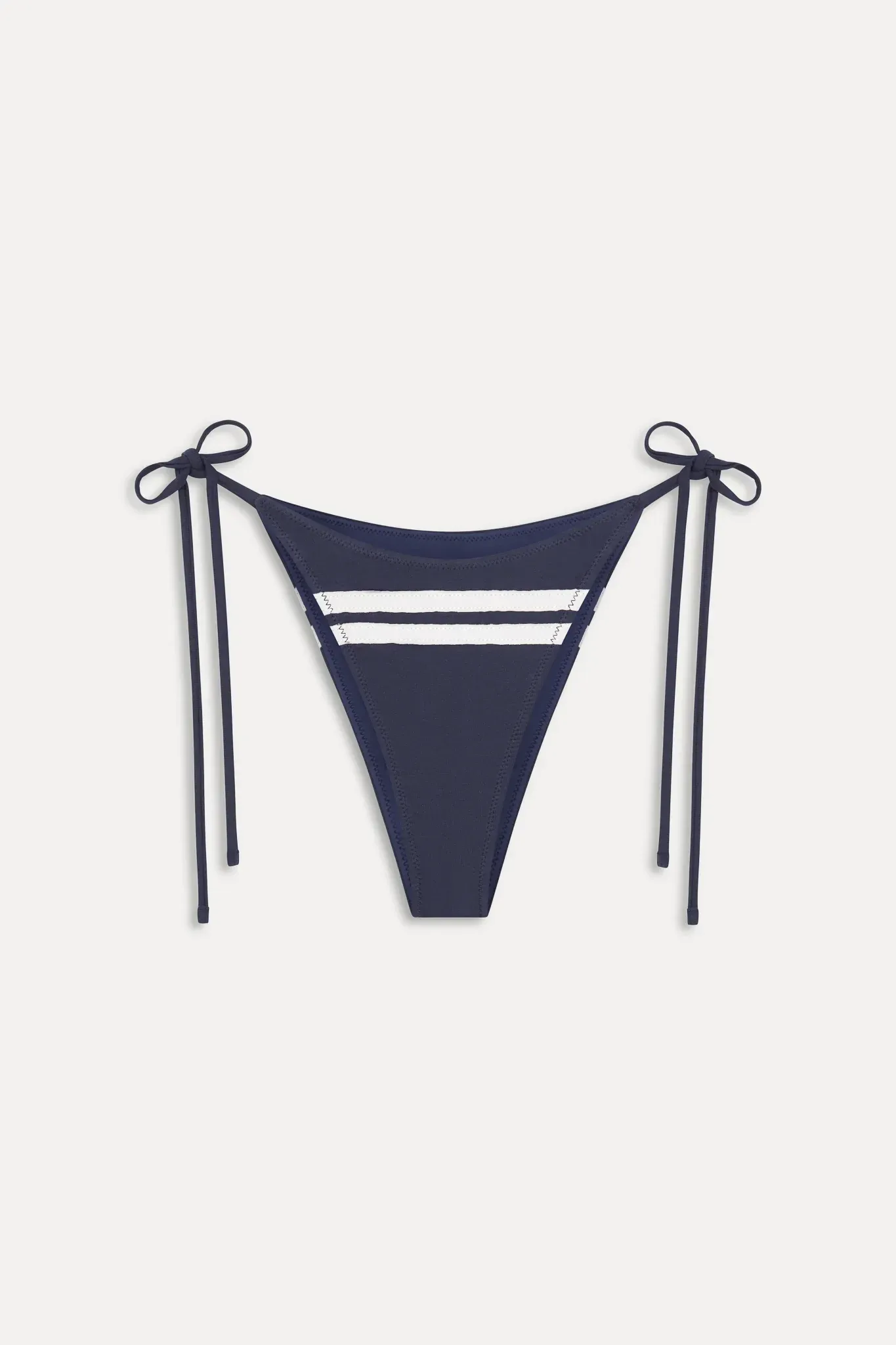 Soleil Cotton String Bikini Bottom – Bleacher Blue