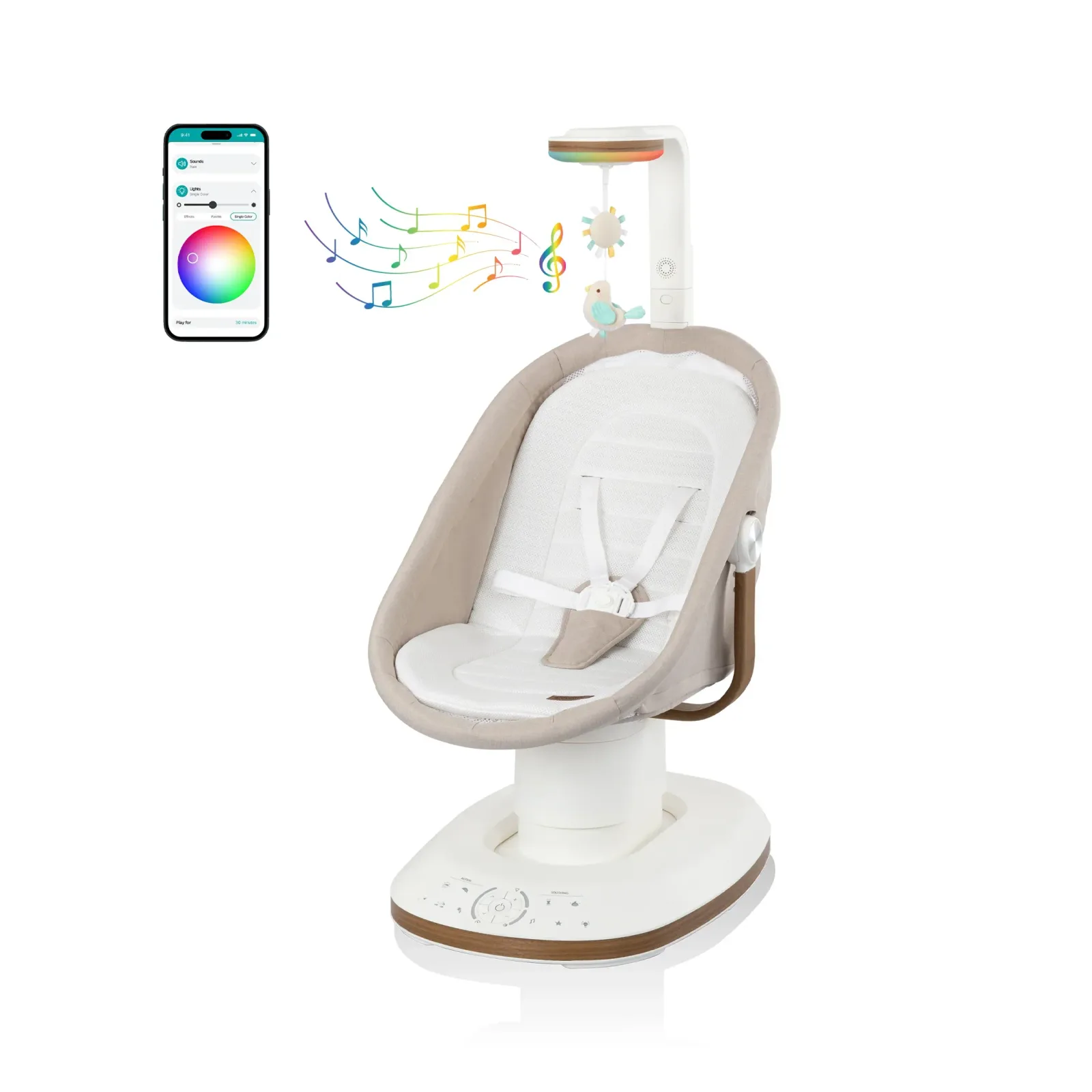 Elara 2-in-1 Smart Motion Swing & Soothing Nest