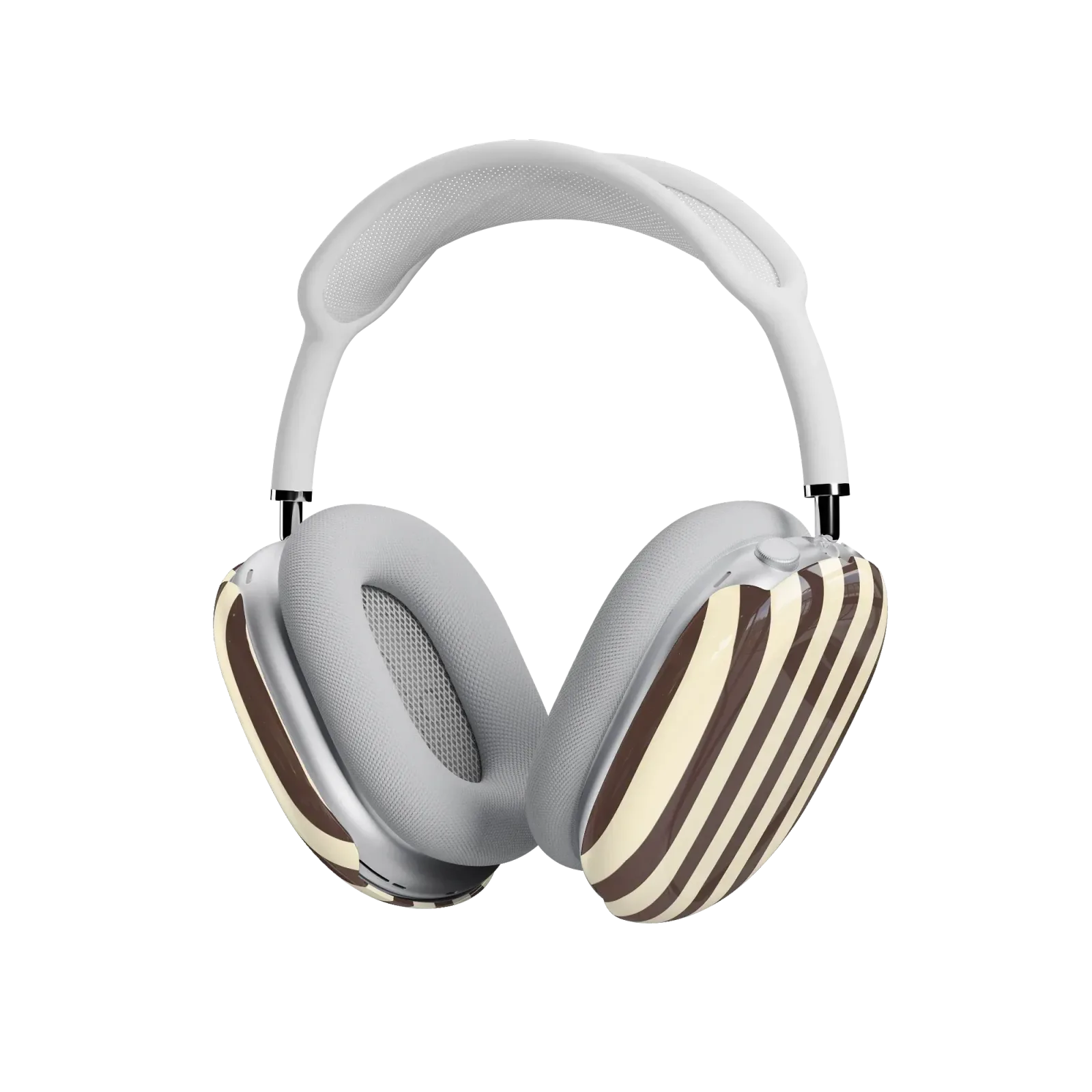 S'more Stripes – Brown Striped AirPods Max Case