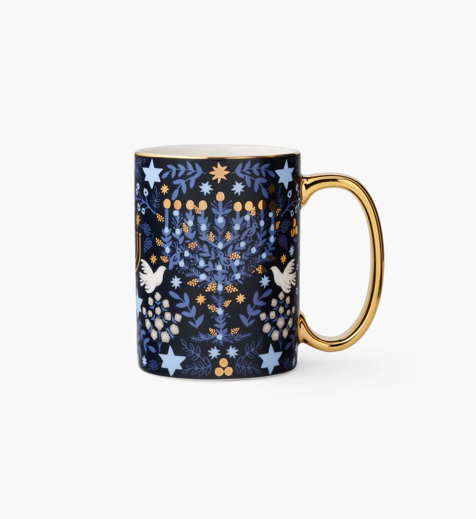 Holiday Porcelain Mug – Laurel Menorah