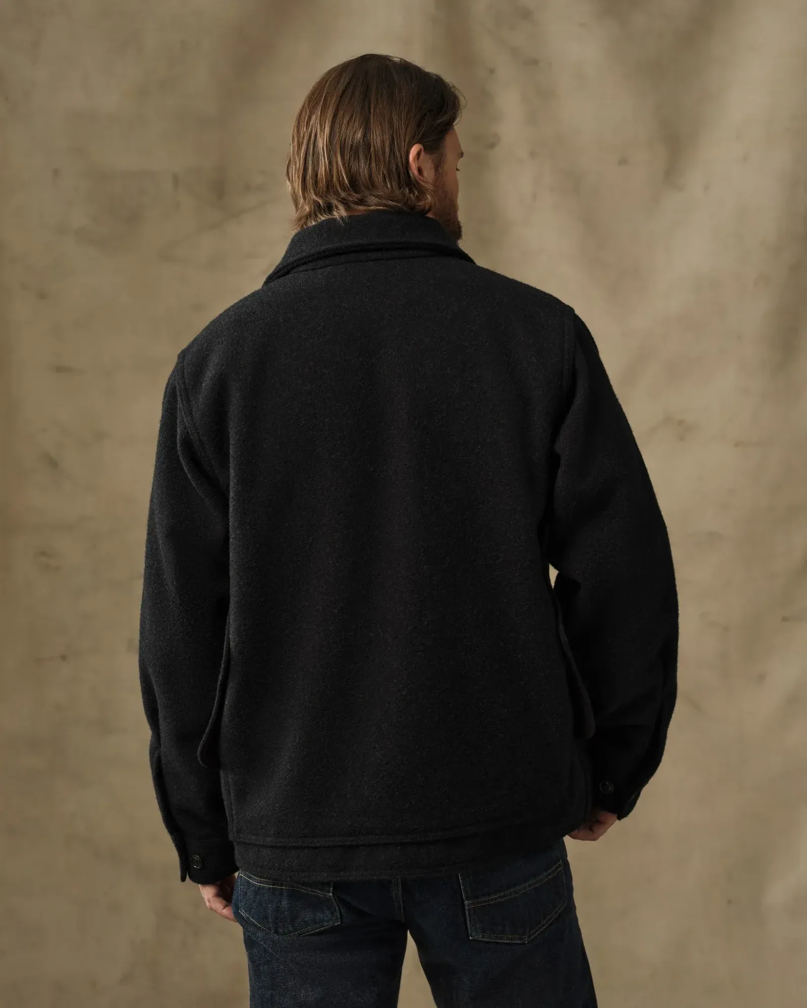 Mackinaw Wool Cruiser Jacket – Charcoal