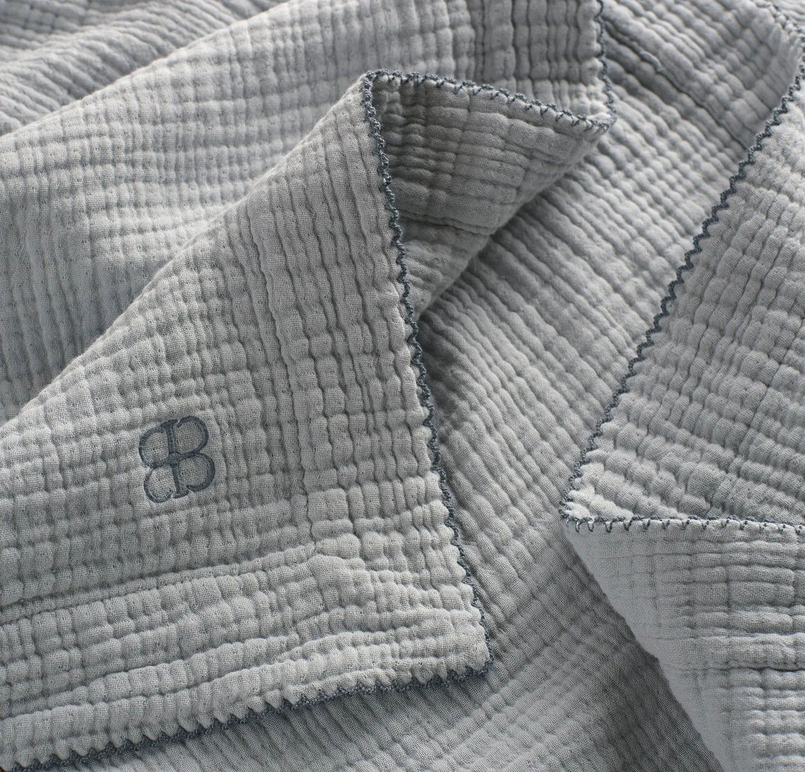 Dream Baby Blanket – Shore/Bluestone Picot