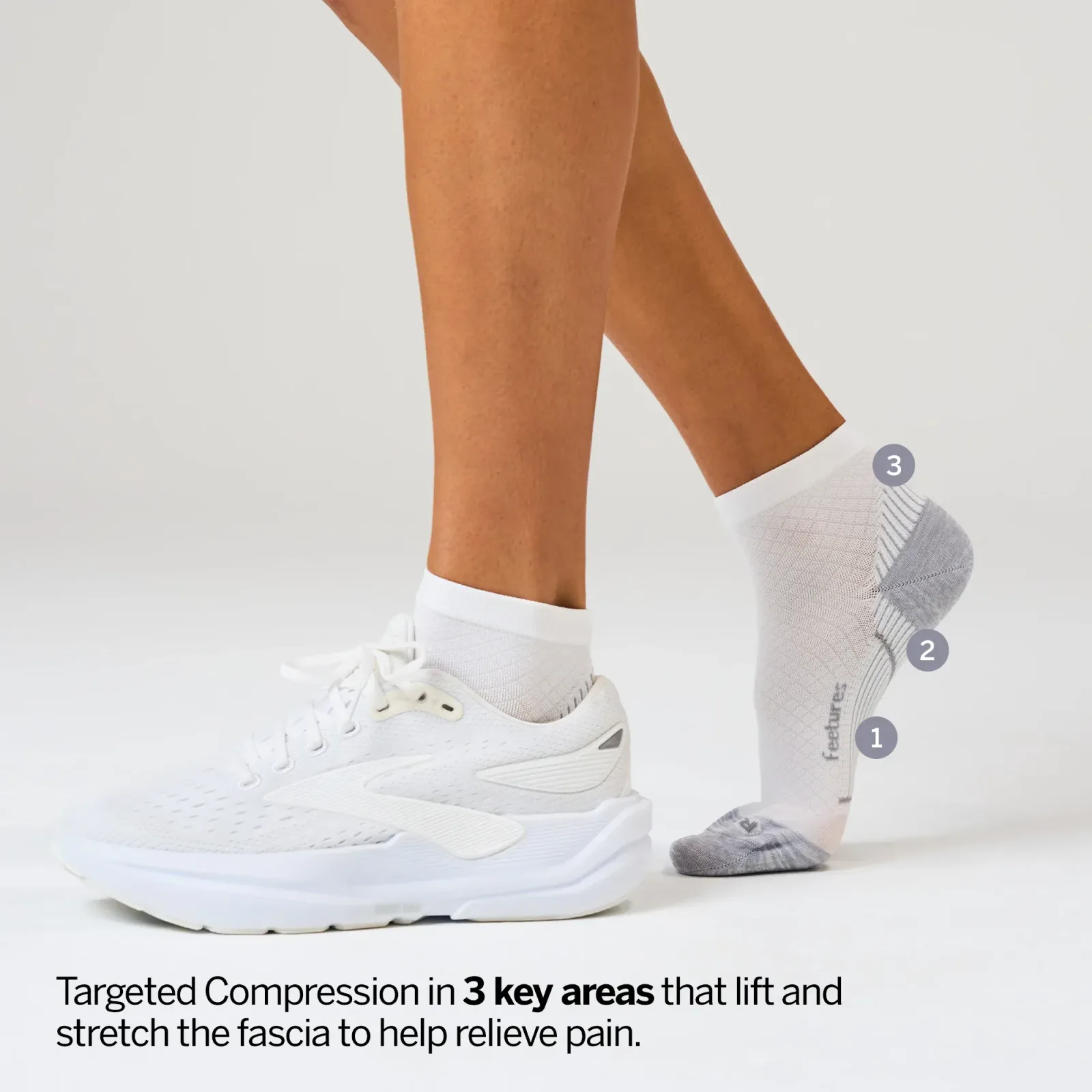 Plantar Fasciitis Relief Ultra Light Quarter 3 Pack