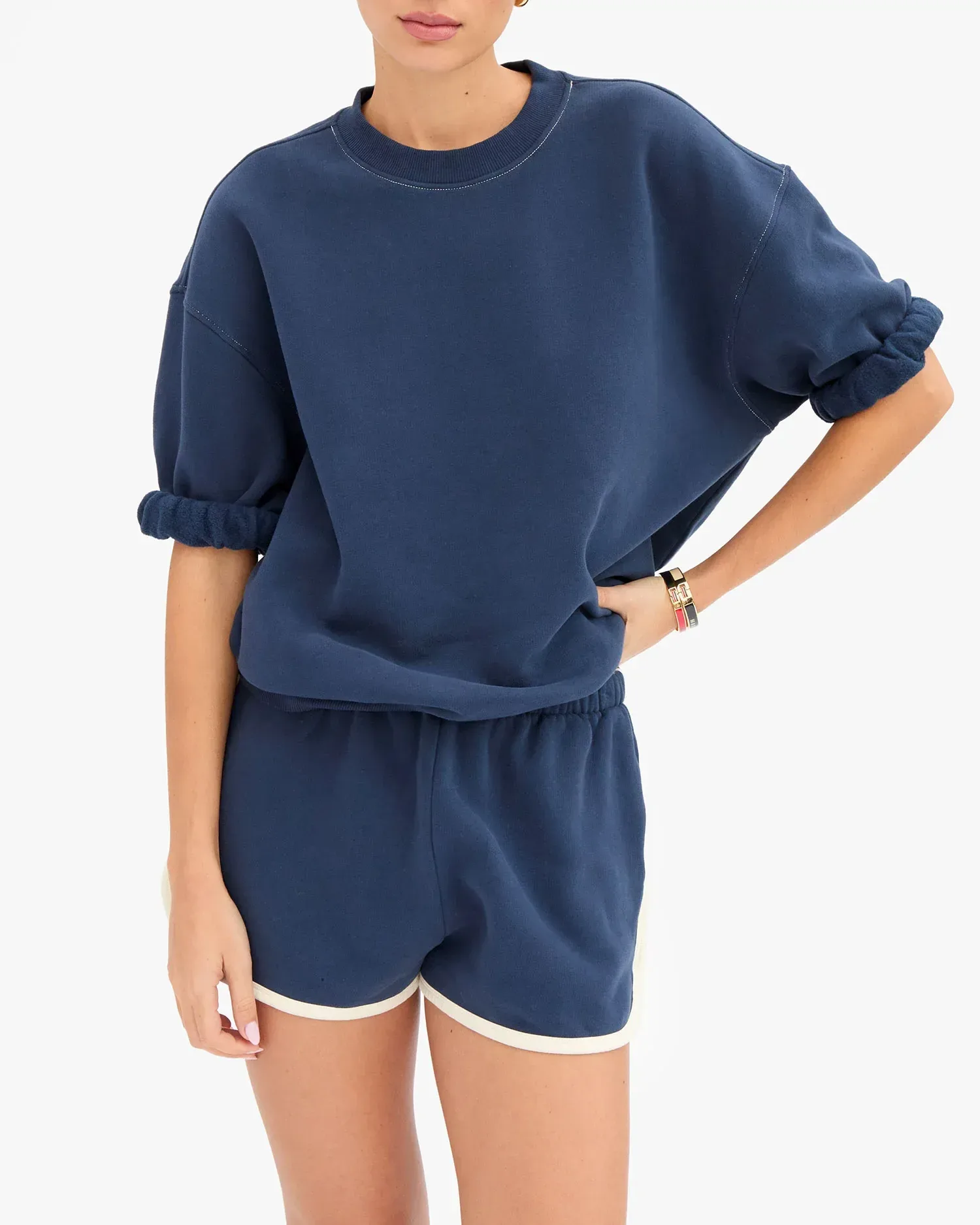 Short Sleeve Oversized Sweatshirt