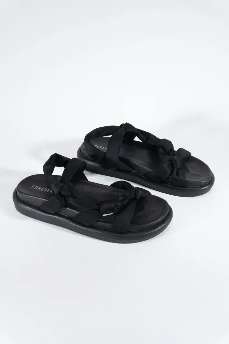 Knotted Platform Sandals