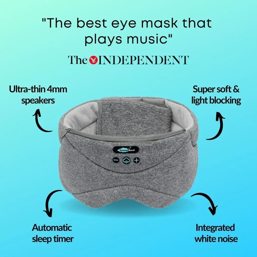 SnoozeBand™ Deluxe – Sleep Mask Headphones