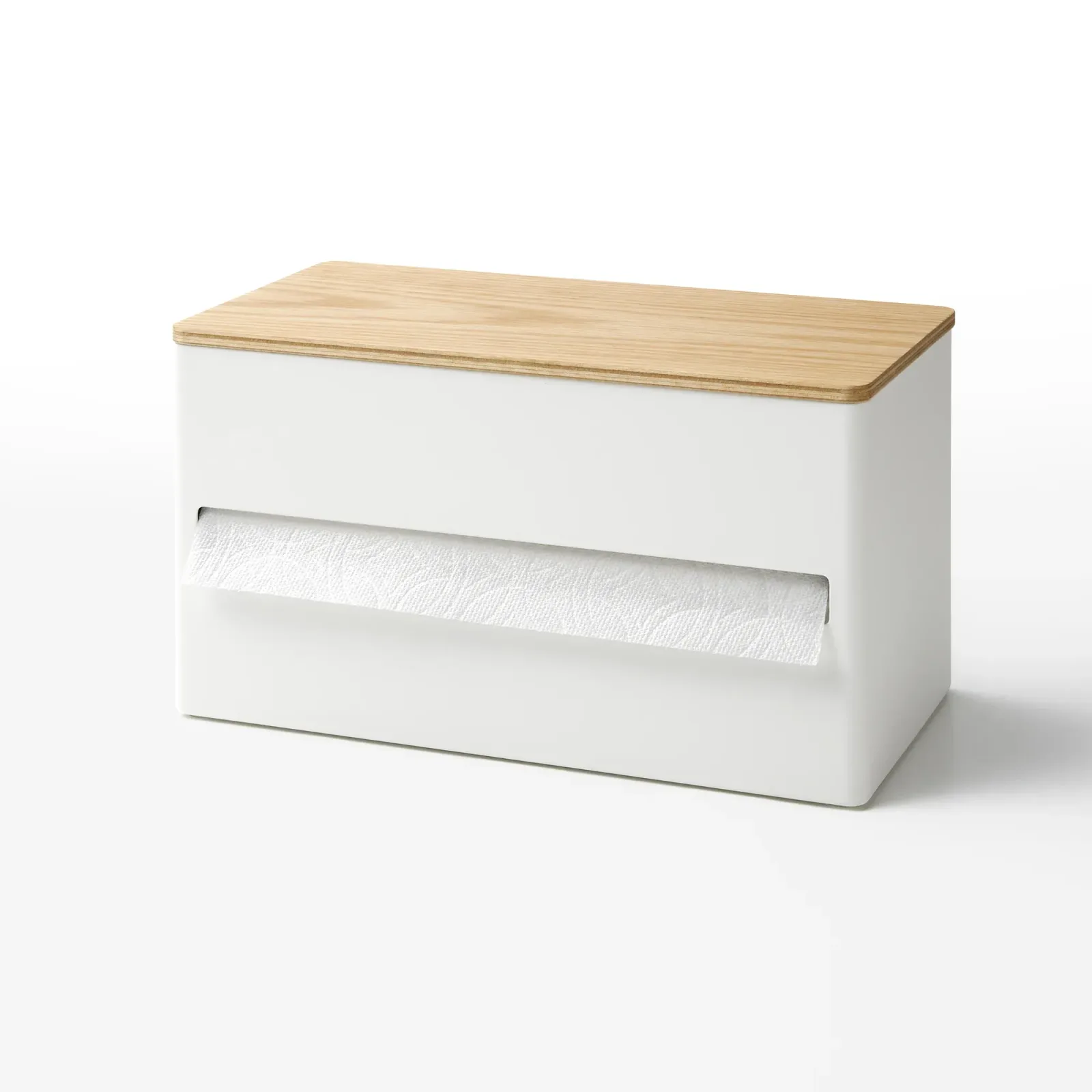 Paper Towel Dispenser – Steel + Wood