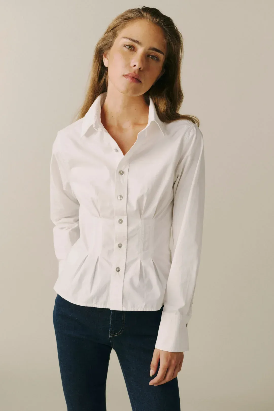 The Lonestar – Peplum Shirt – Optic