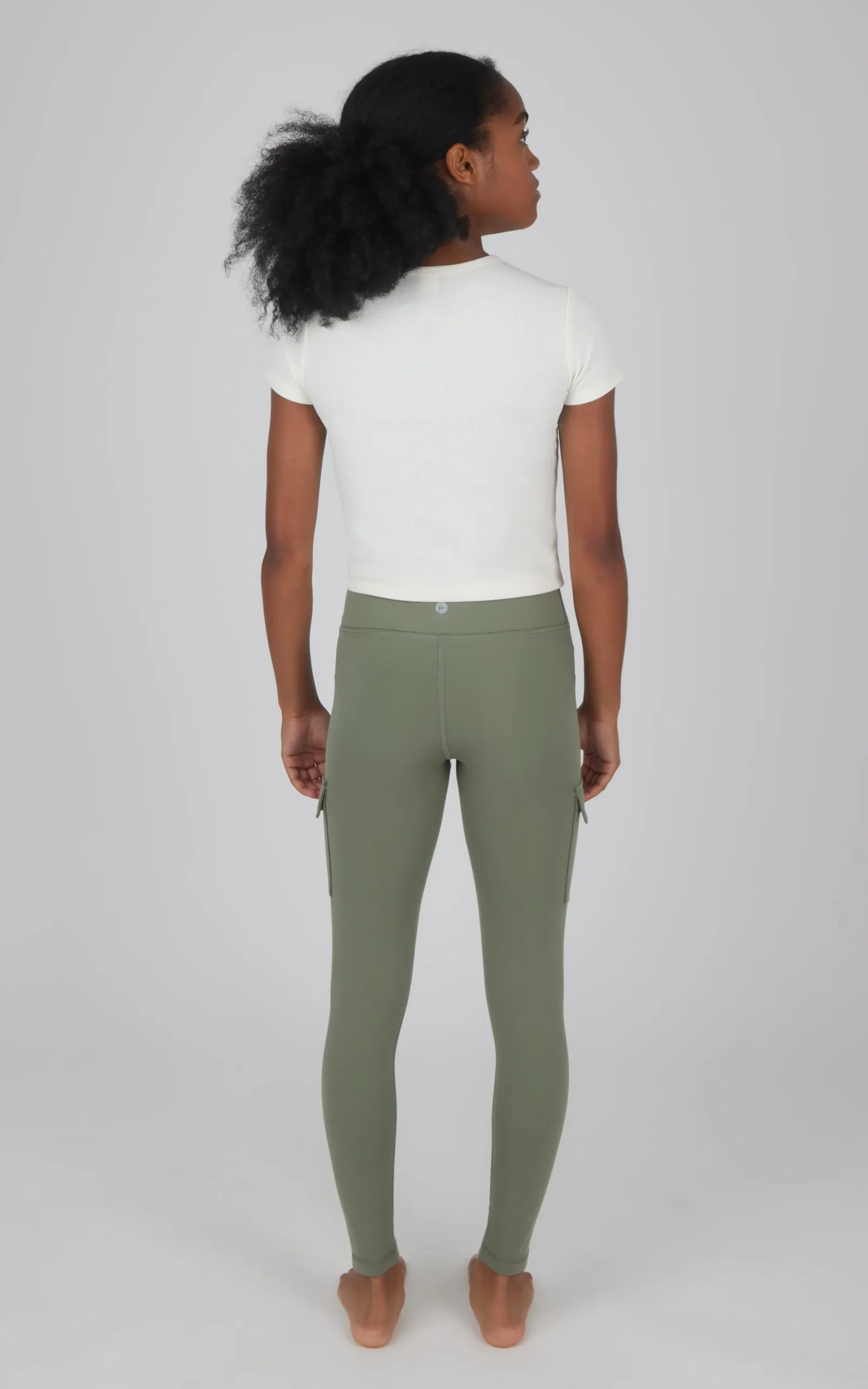 Girls 2 PK Polarlux Everyday Cargo Pocket Legging + Everyday Basic Legging