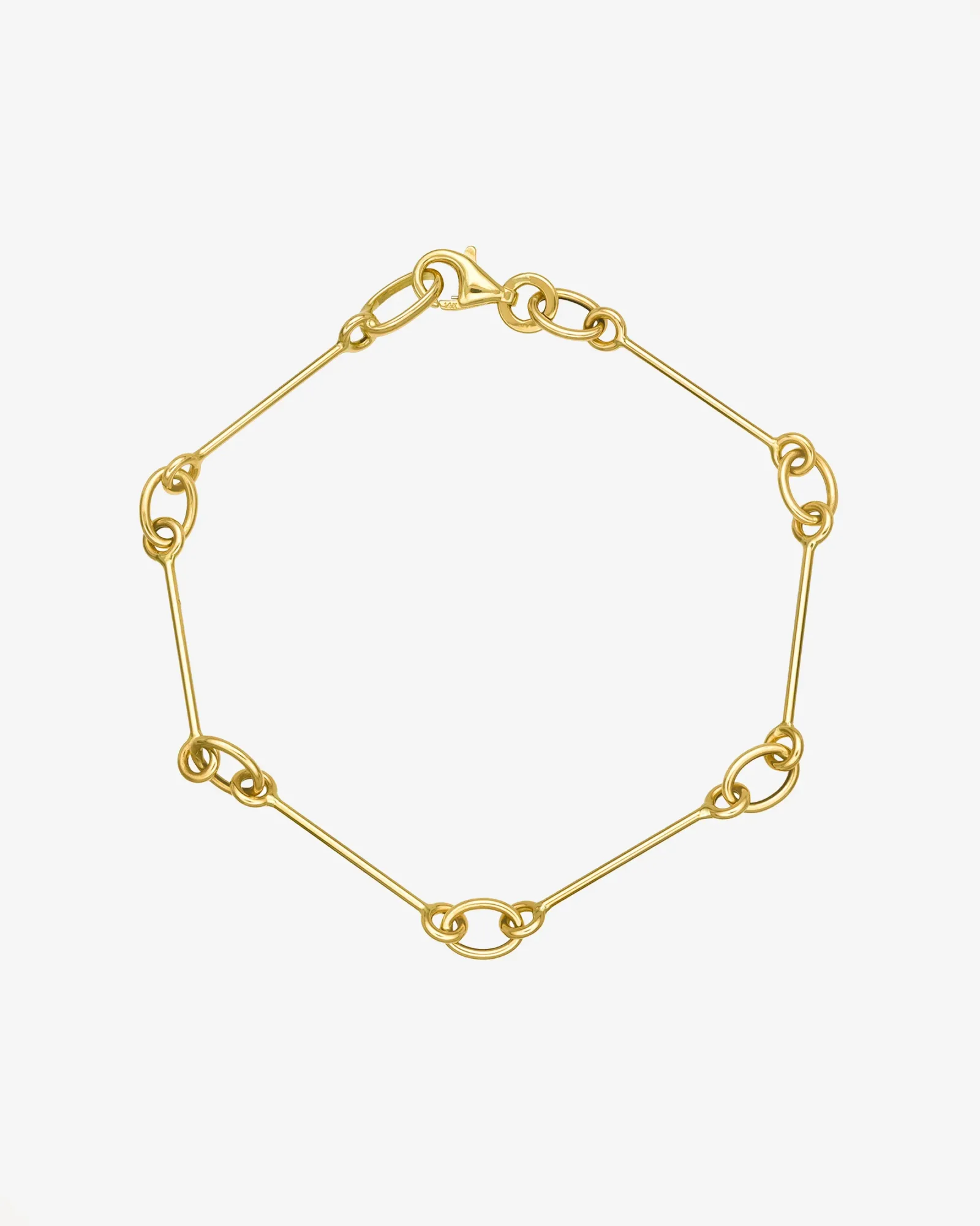 14k Bone Link Bracelet