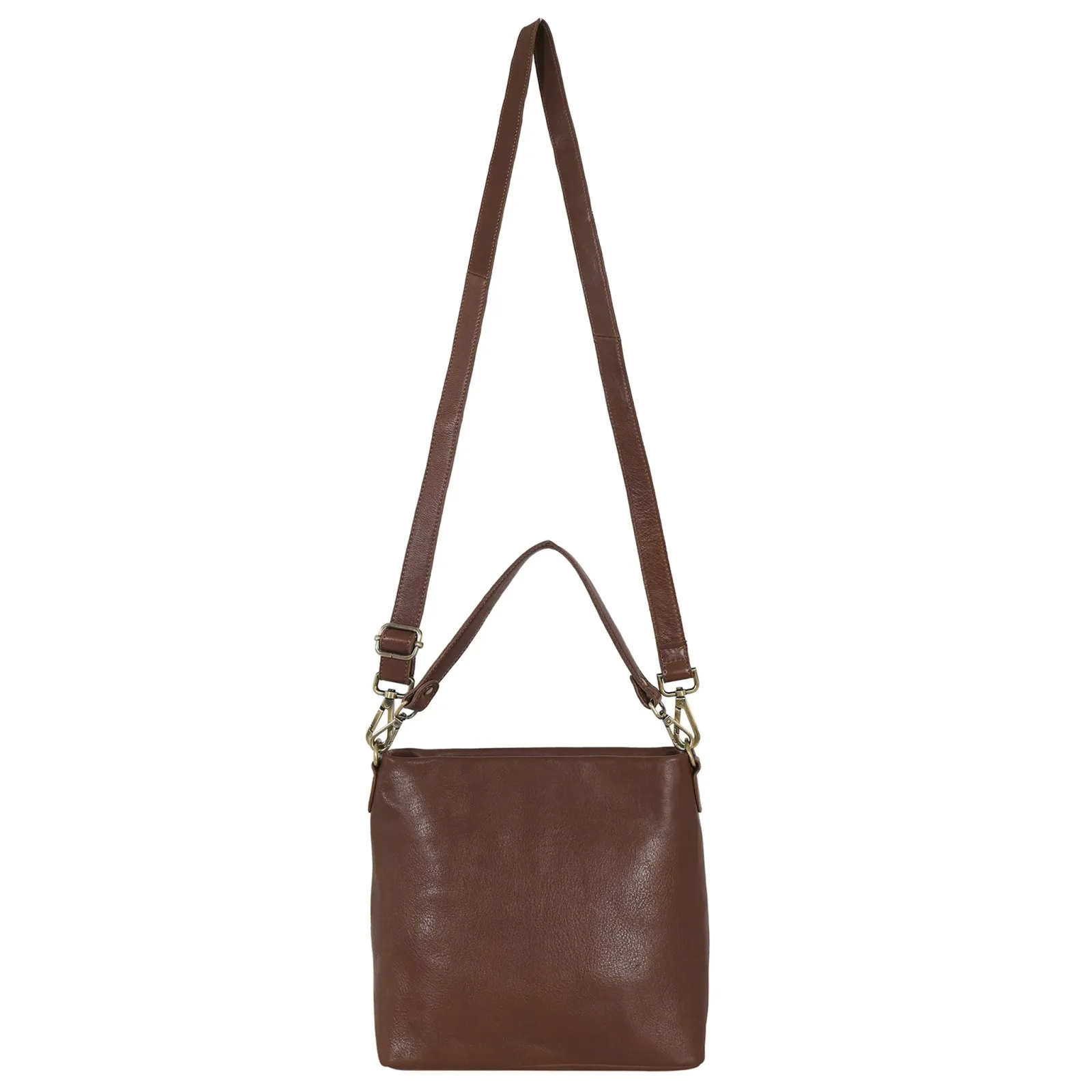 Tabor Milled Leather Crossbody Bag