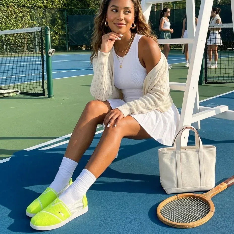 Womens Alpargata Plus Neon Yellow Tennis Felt