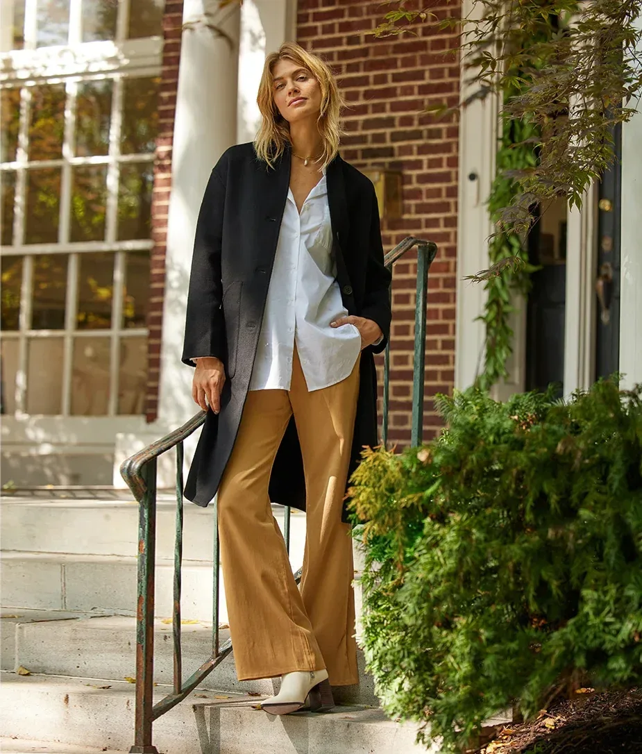 The Warmest Wool Cocoon Coat – Sea Urchin