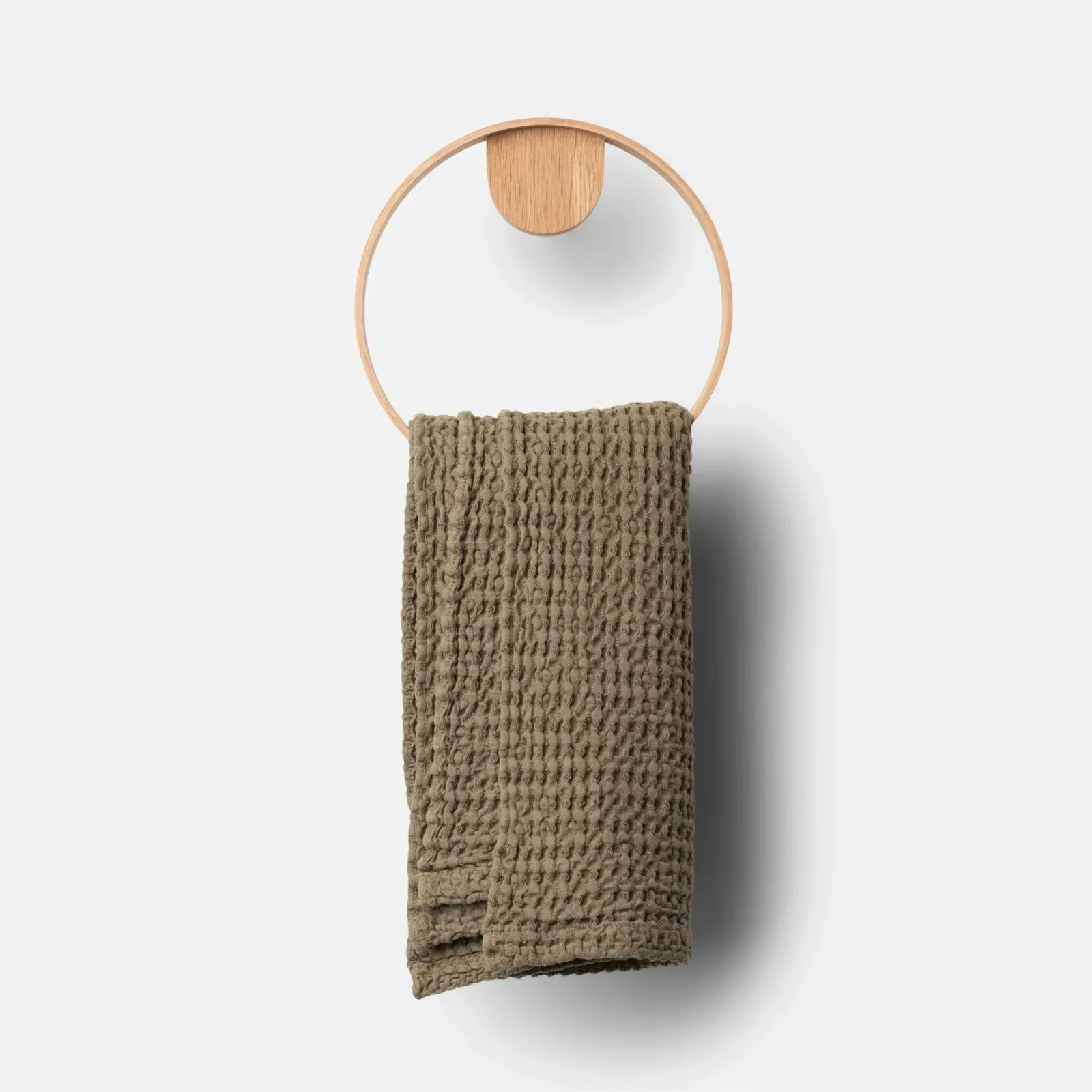 Oak Towel Ring