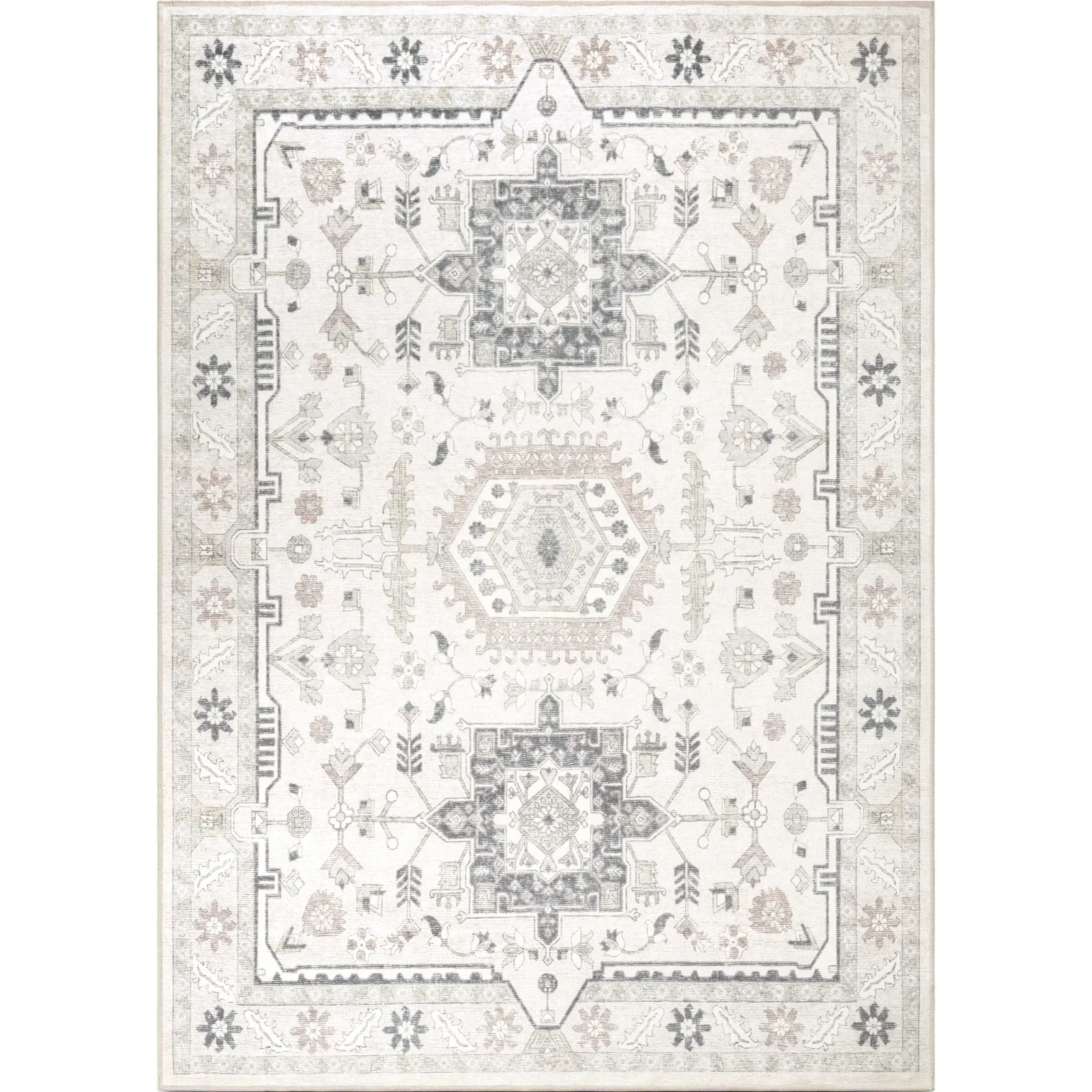 Hayden – Ivory/Slate (Rug Cover)