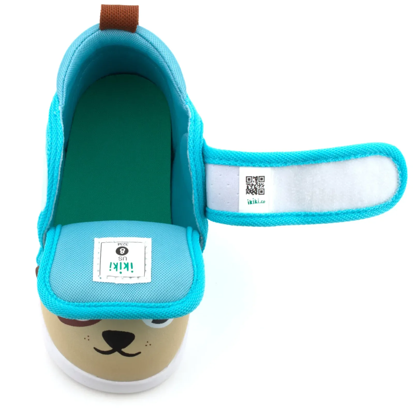 Puppy Squeaky Single Shoe for Boys and Girls V2 – Brown/White – (One Shoe Only)
