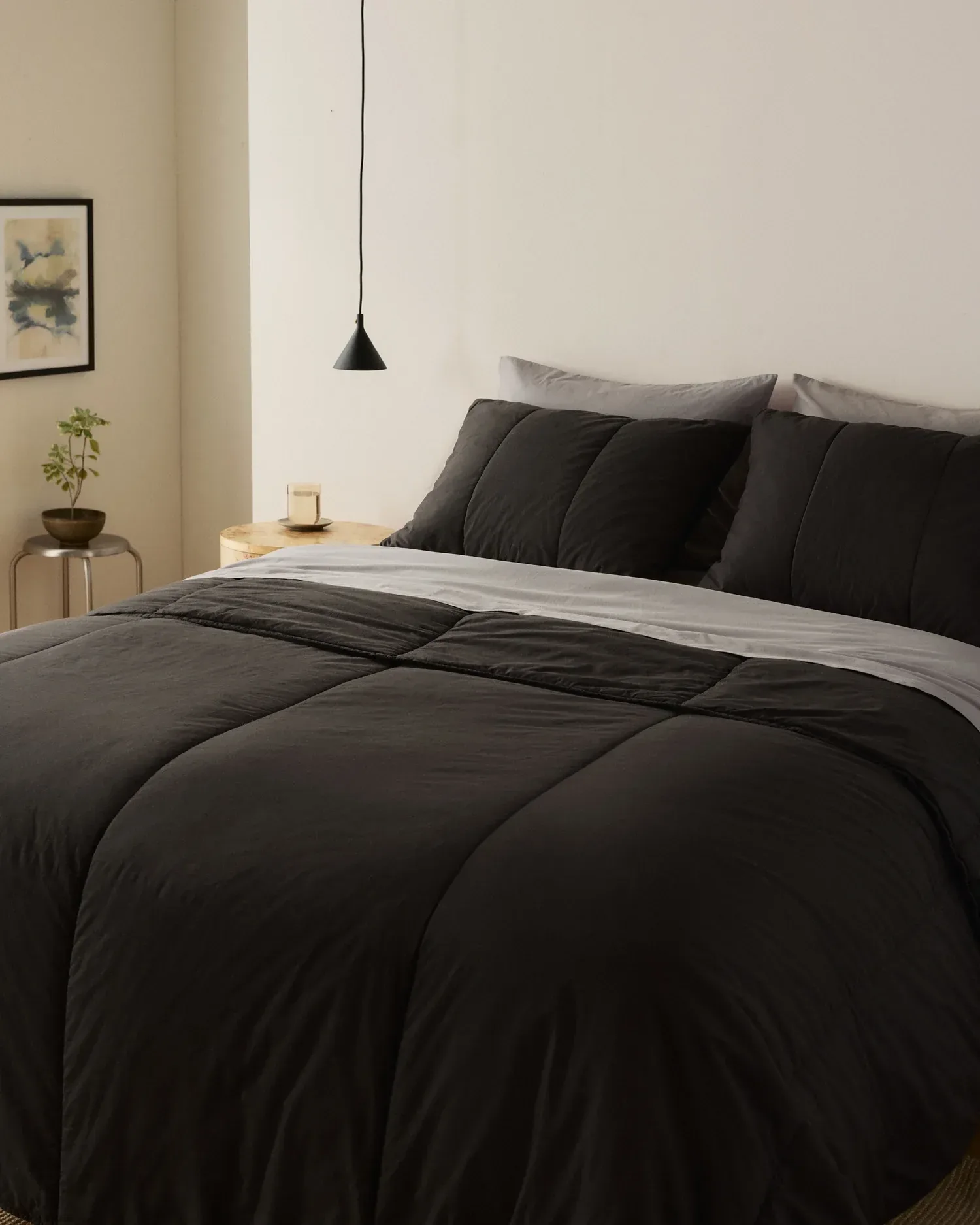 Brushed Cotton Quilt (Onyx)
