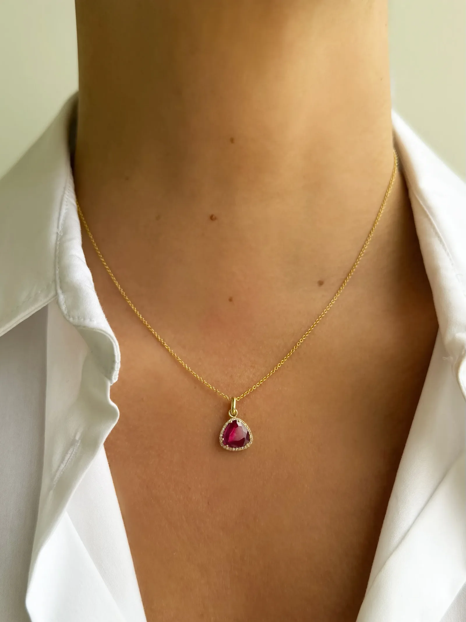 Diamond Ruby Pendant