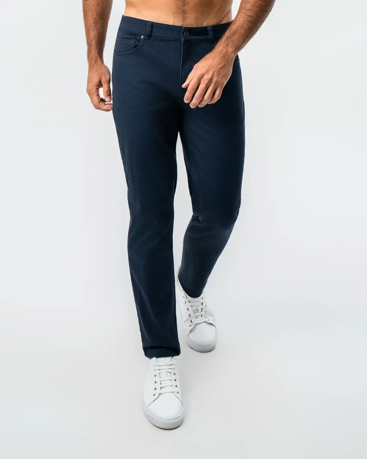 Performance Cotton Twill 5 Pocket Pant – Navy