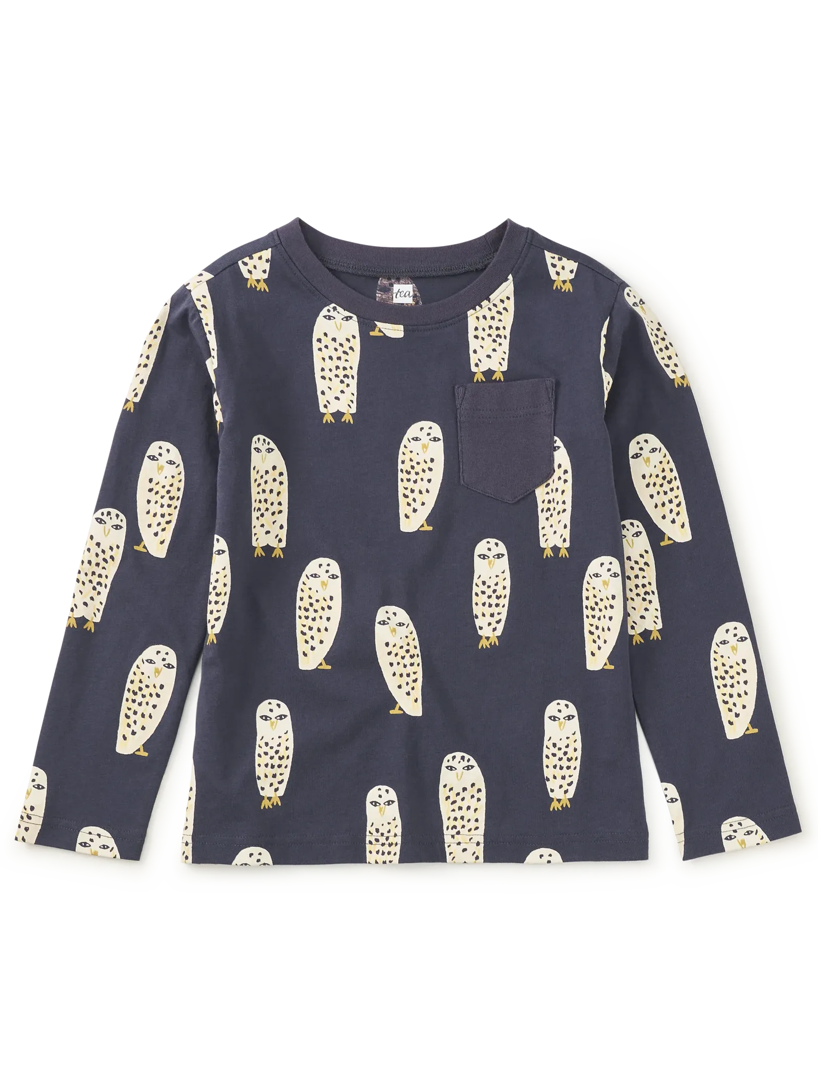 Long Sleeve Printed Pocket Tee