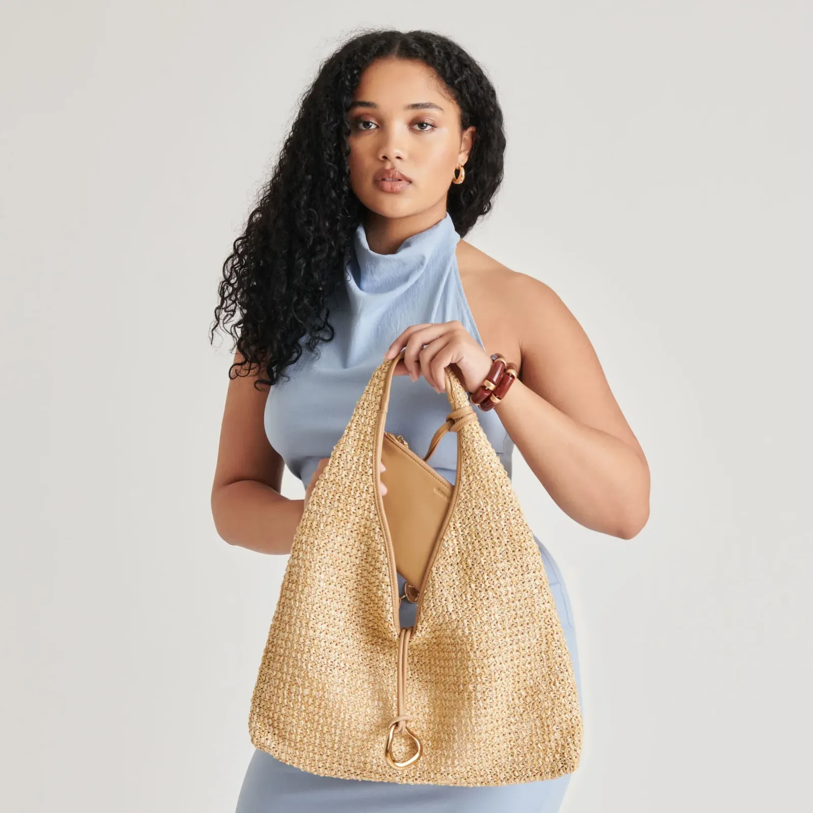 Missie Tote Natural Raffia
