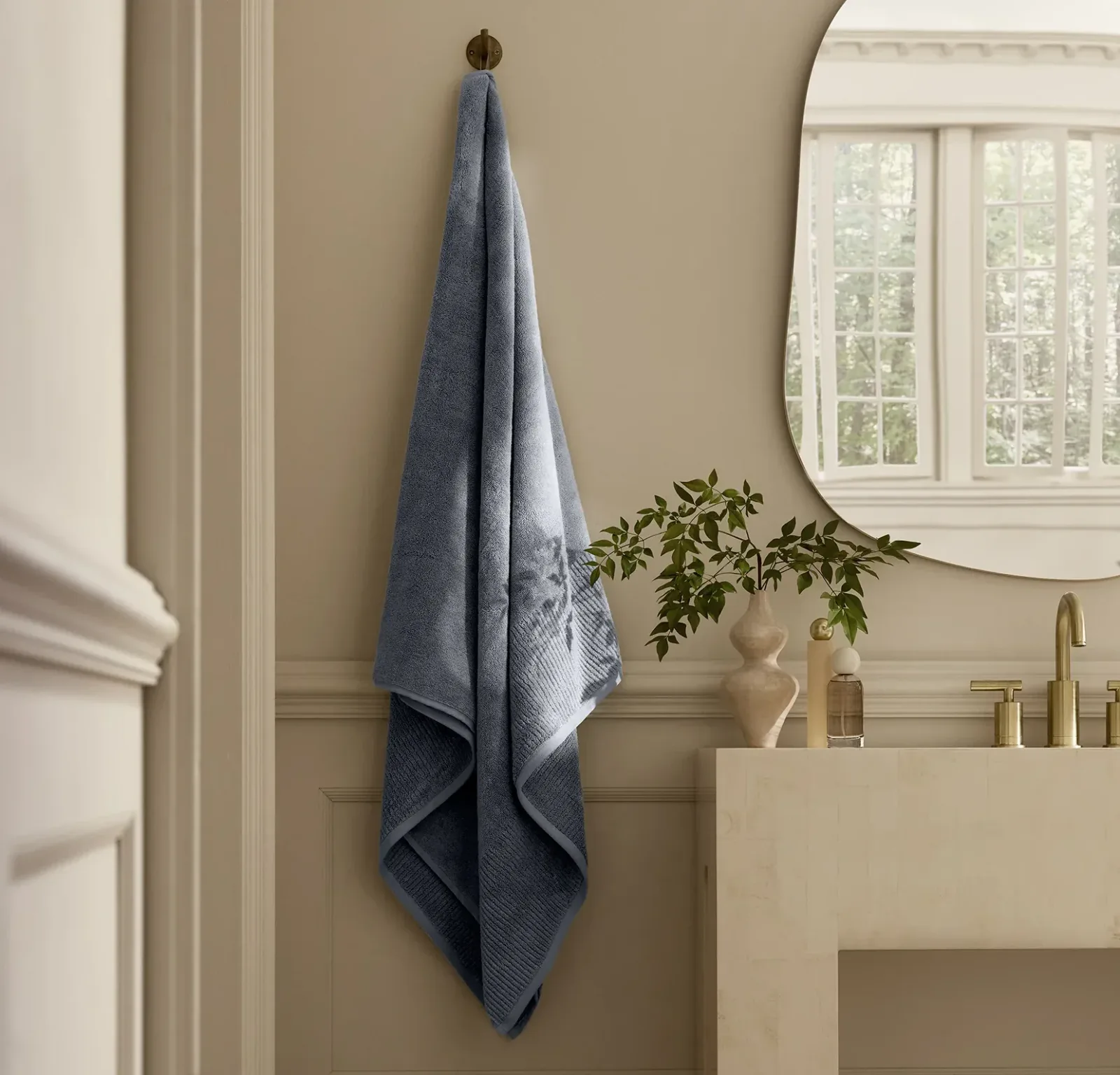 Turkish Ultra Plush Bath Sheet – Mineral (Personalized)