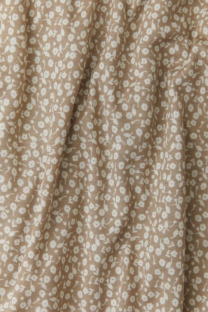 Cream Floral Crib Sheet