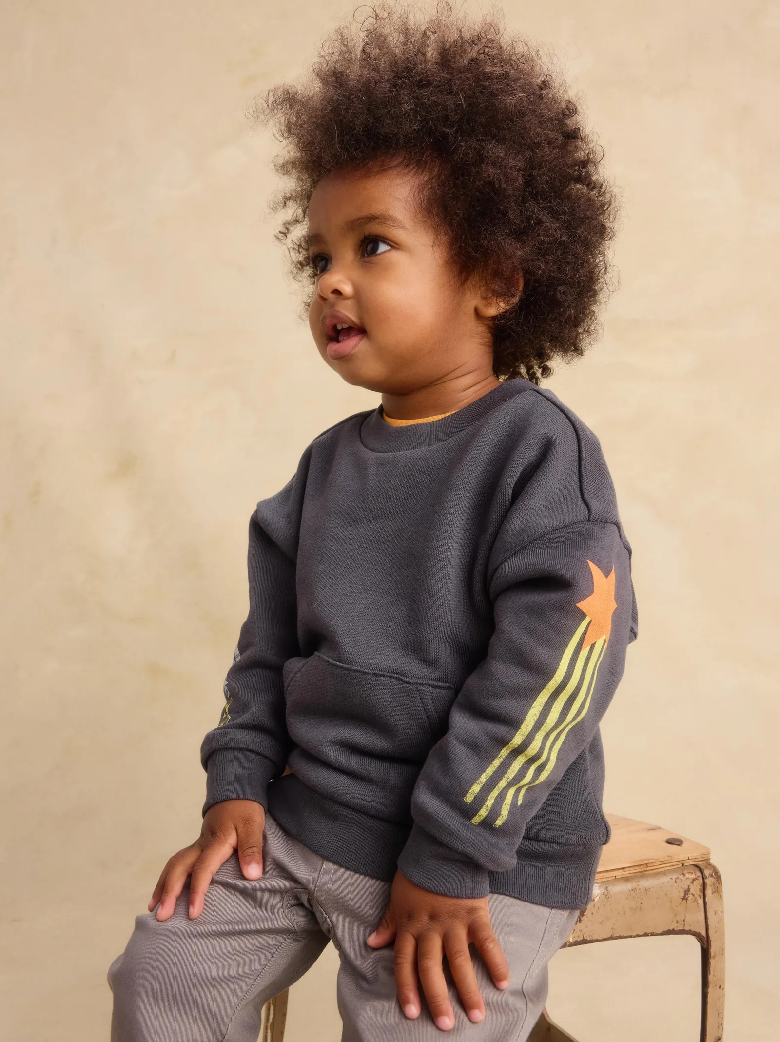 Space Age Sleeve Popover & Joggers 2-Piece Set
