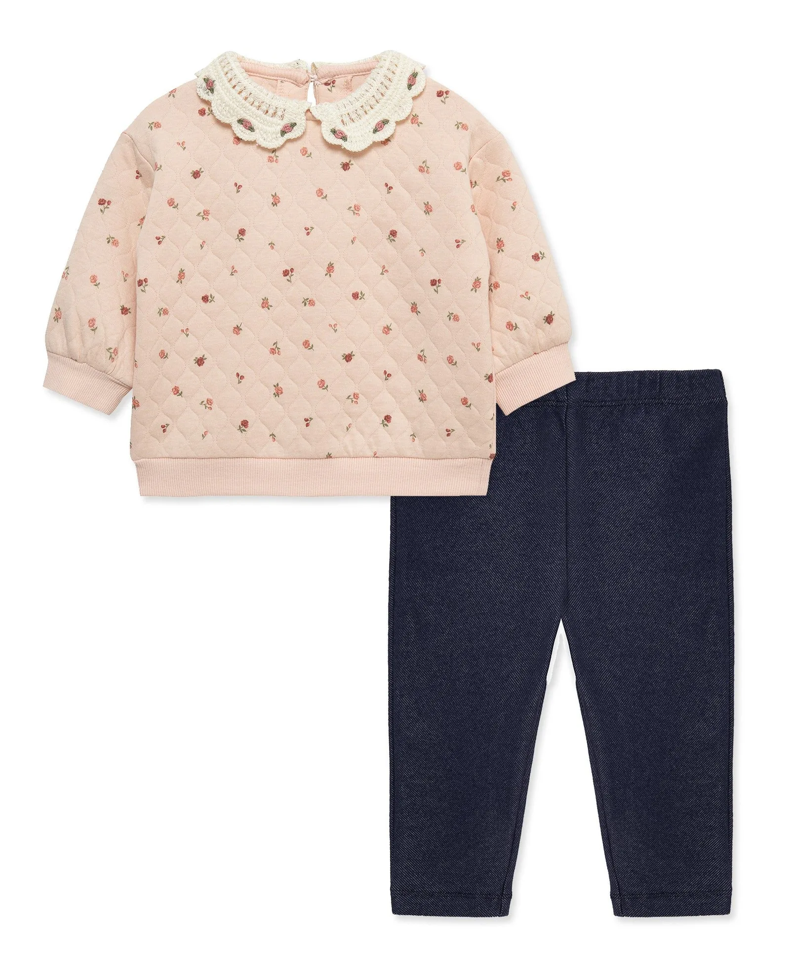 Rose 2-Piece Sweatshirt Set (12M-24M)