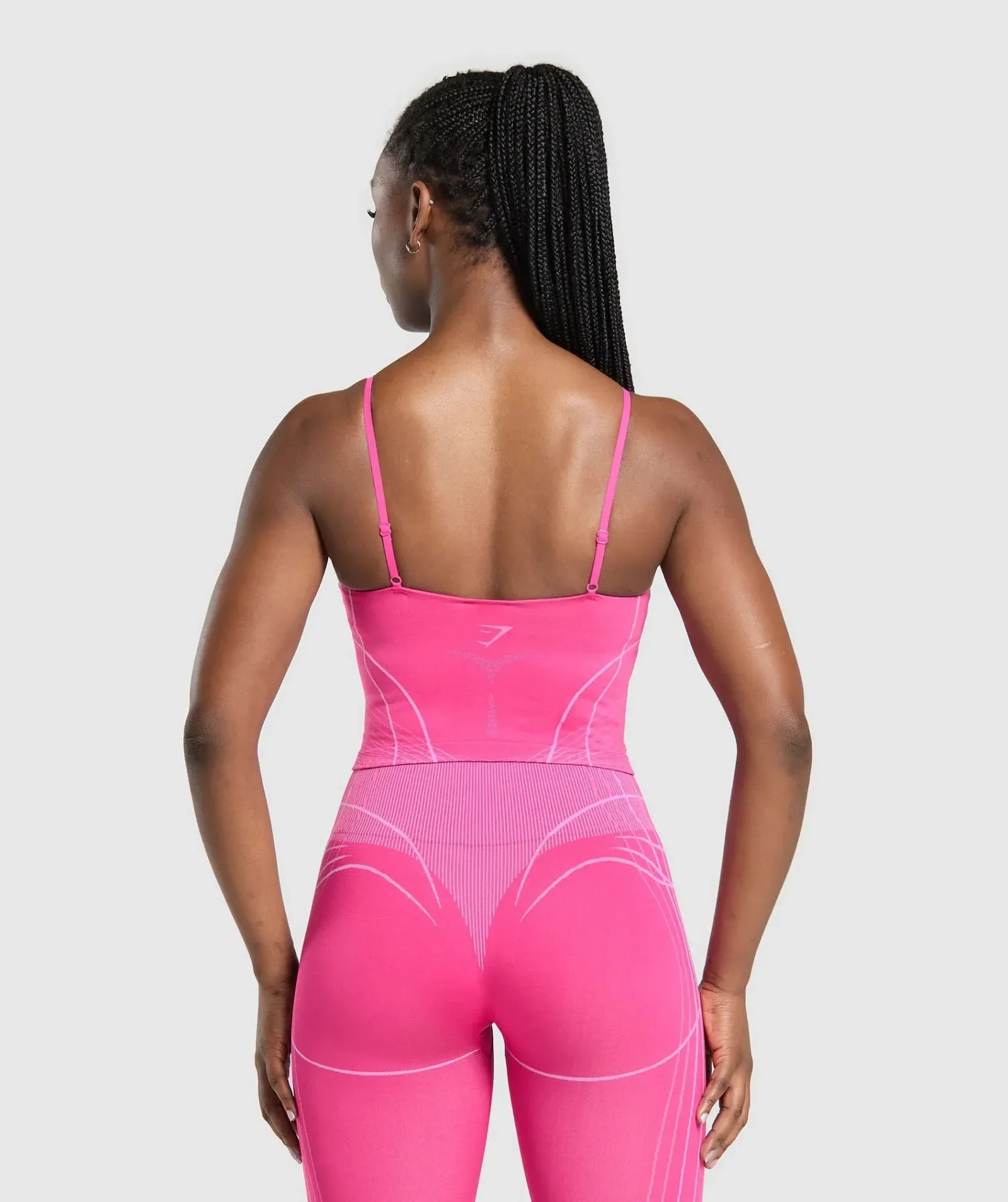 Gymshark Apex Seamless Midi Tank With Shelf – Valley Pink/Sour Pink