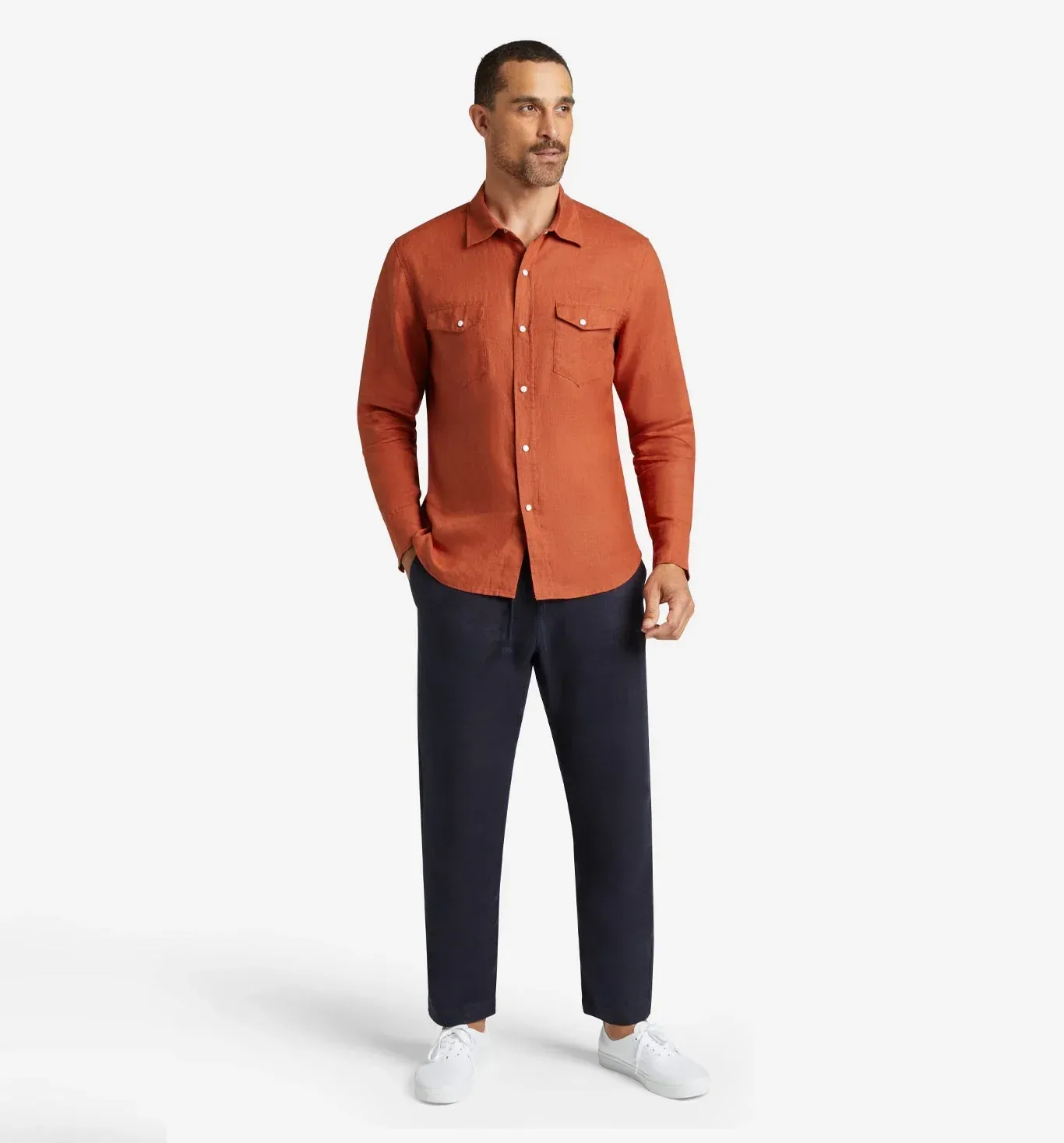4Corner Linen Snap Shirt