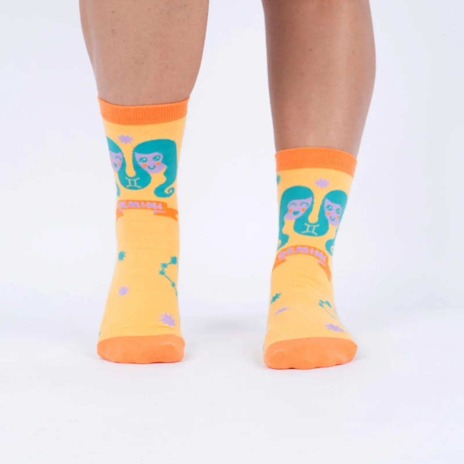 Gemini Greeting Card with Socks