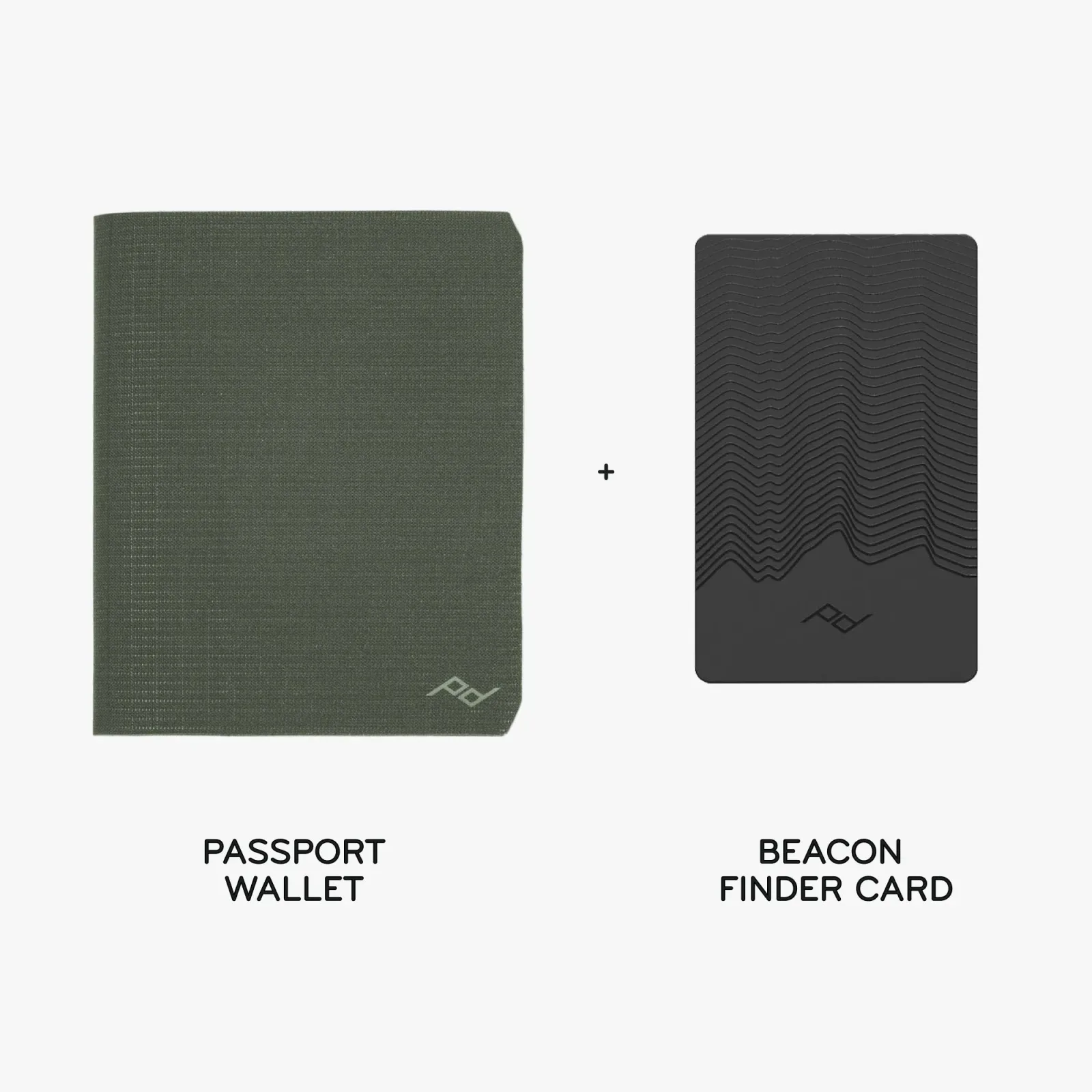 Passport Wallet + Beacon Card Bundle 1 – Sage