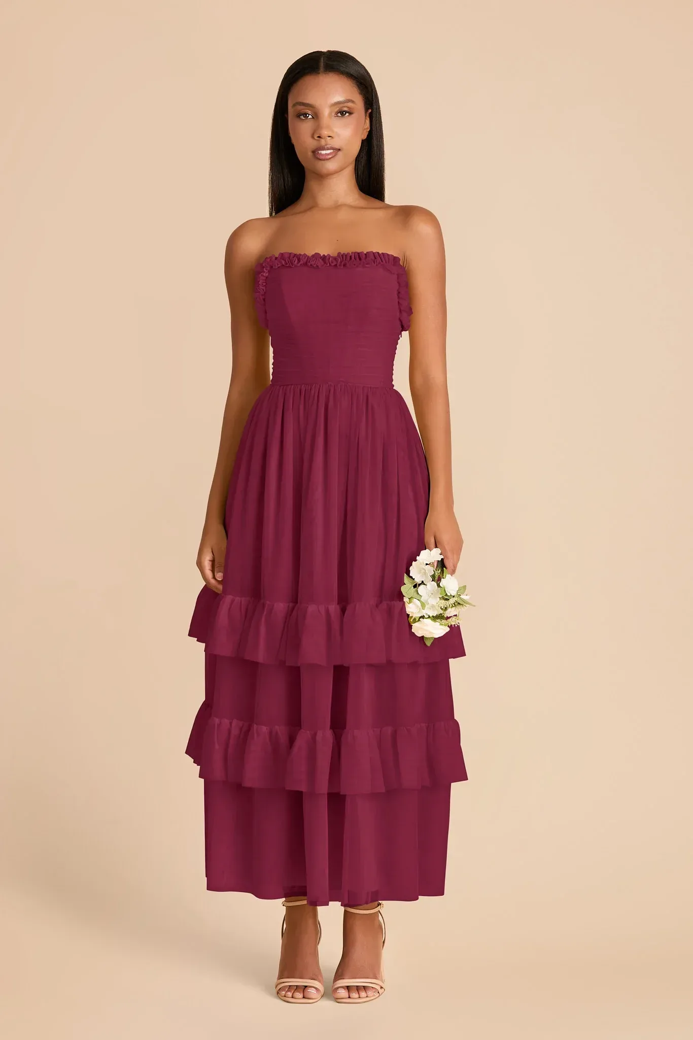 Cordelia Tulle Dress – Berry