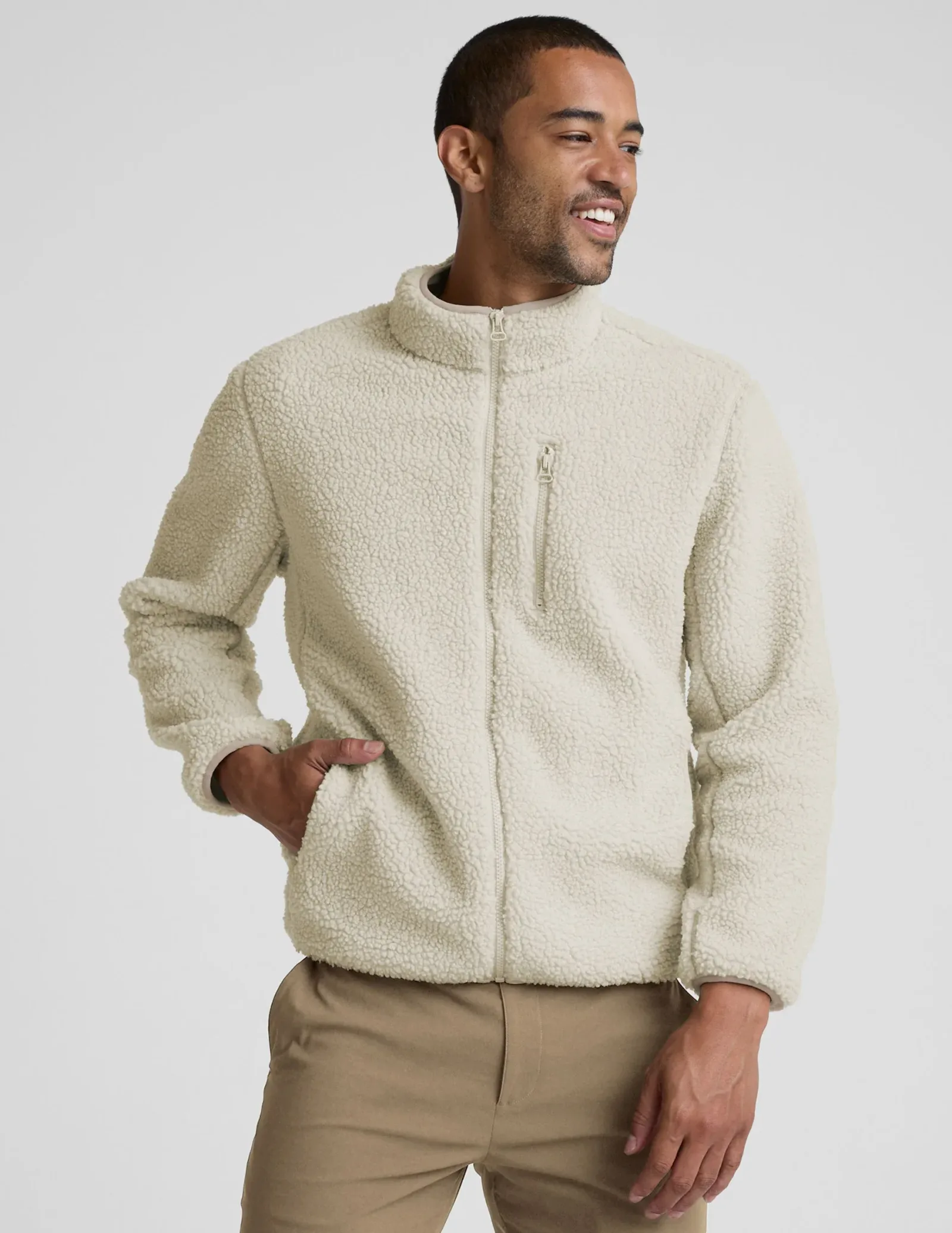 Boucle Fleece Men's Zip Jacket