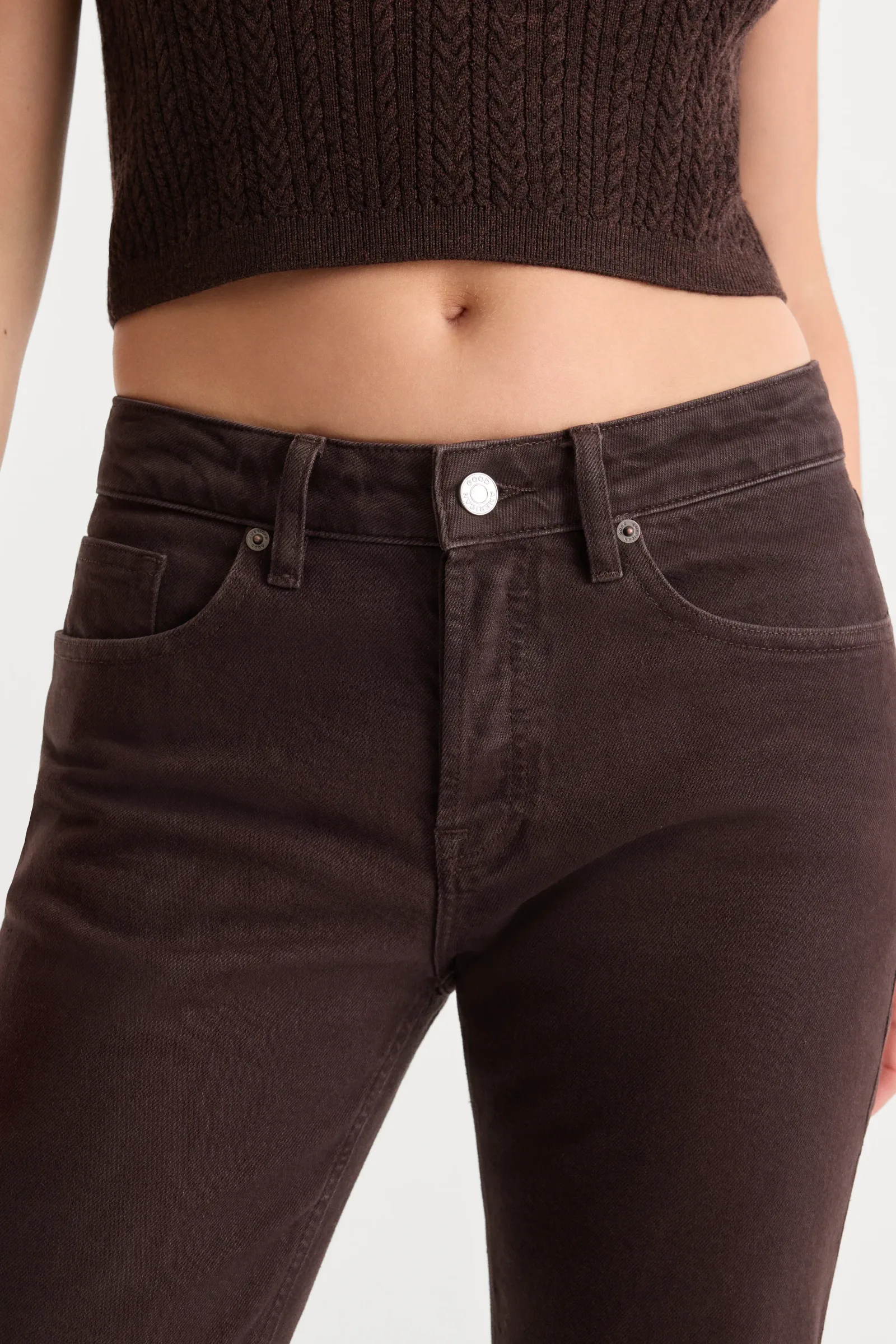 Vintage Straight Jeans – Espresso