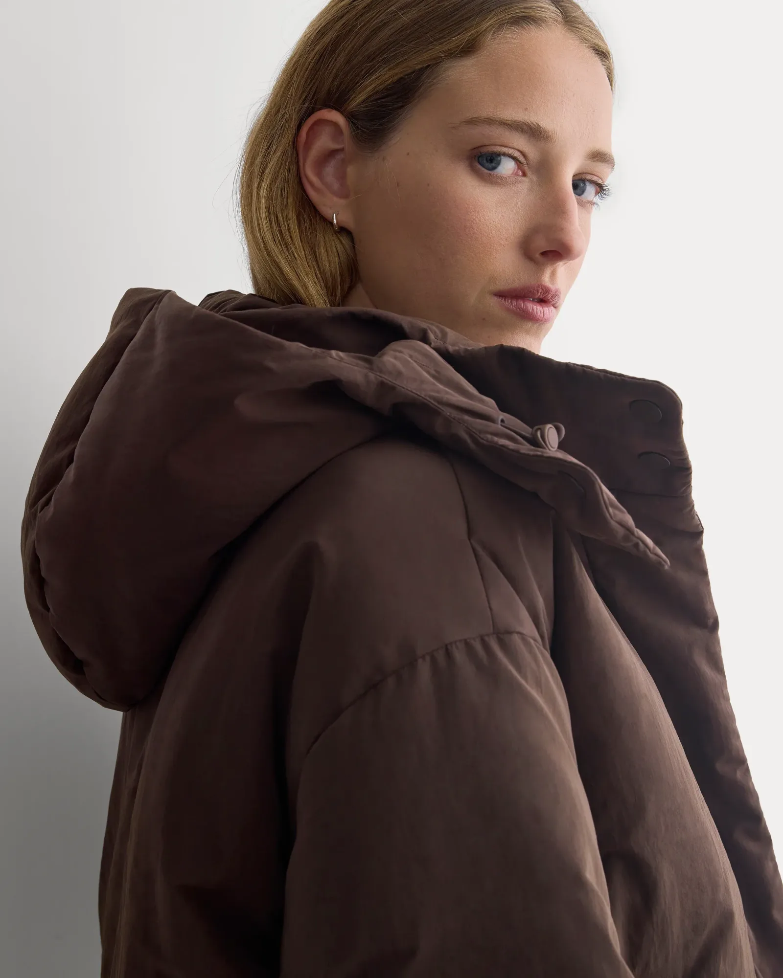 EverPuff™ Cloud Short Puffer – Coffee Bean