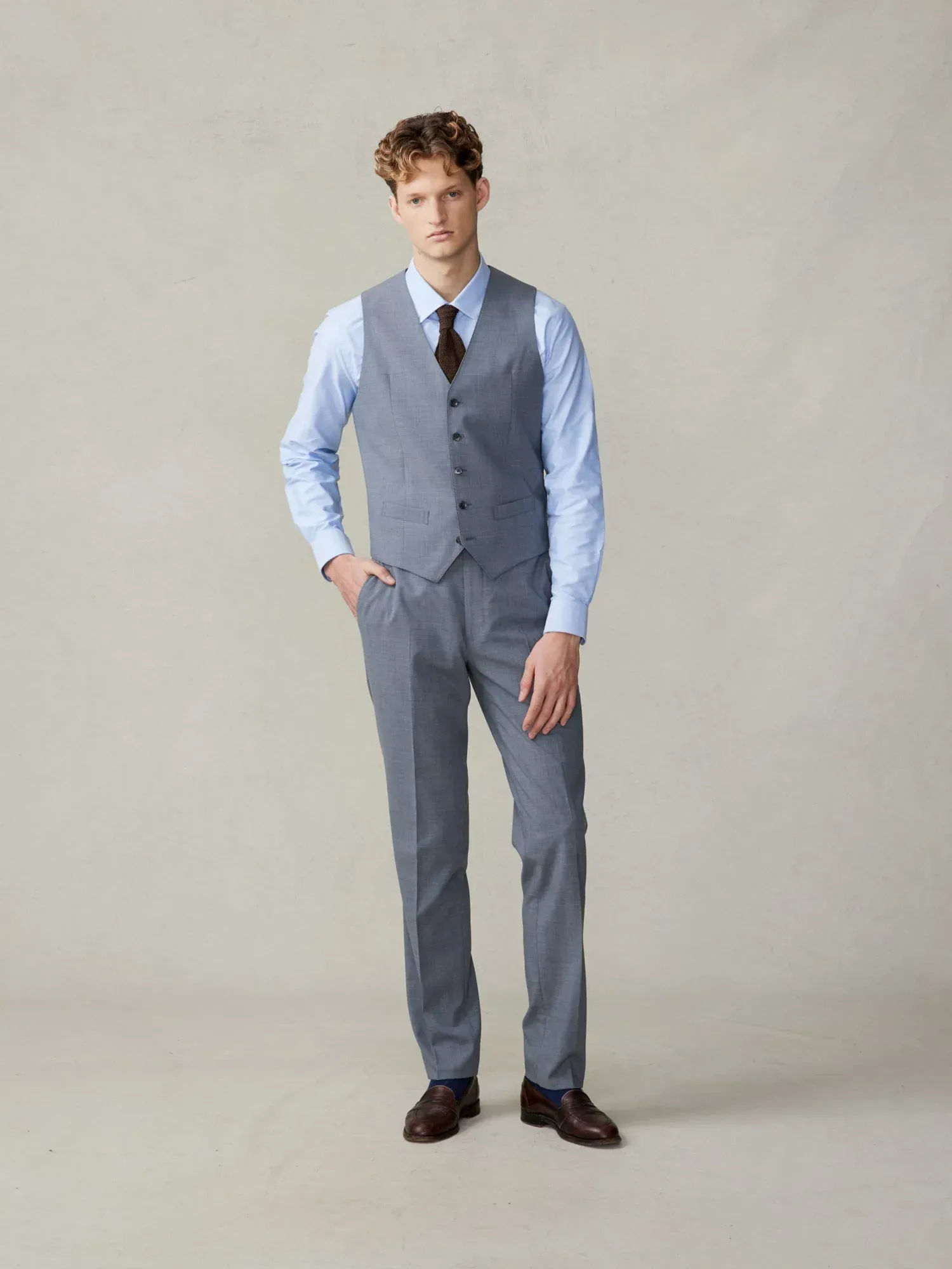 Essential Slate Grey Suit Vest