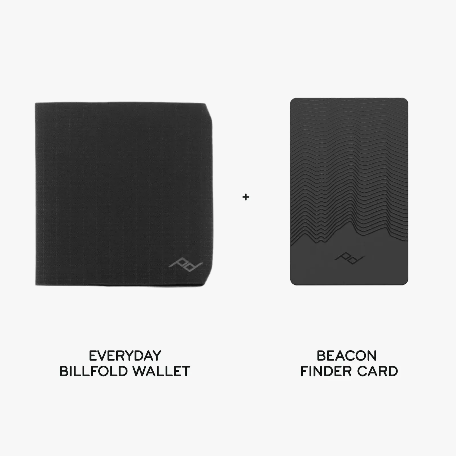 Everyday Billfold Wallet + Beacon Card Bundle 1 – Black