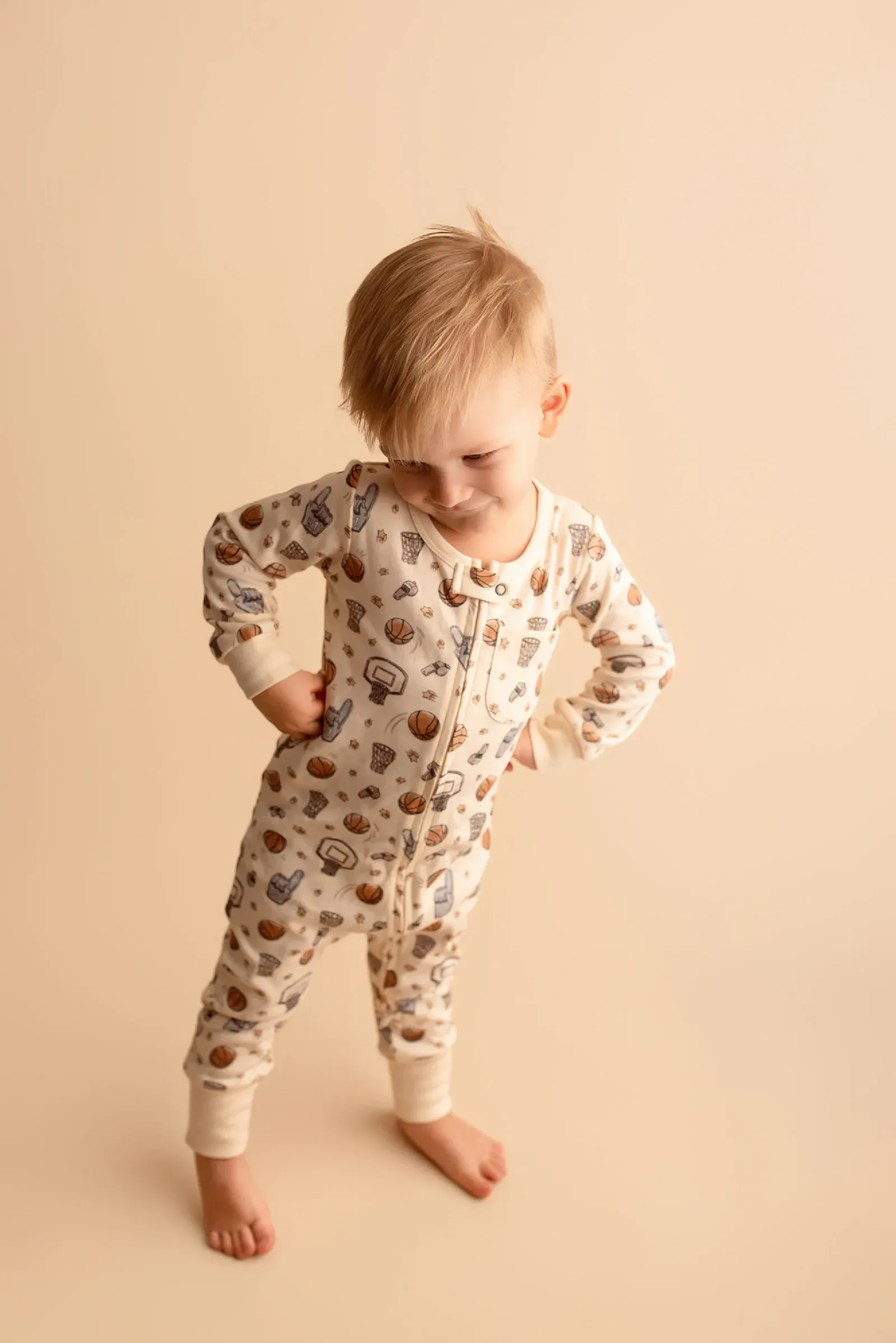 Hoops – Organic Zipper Romper