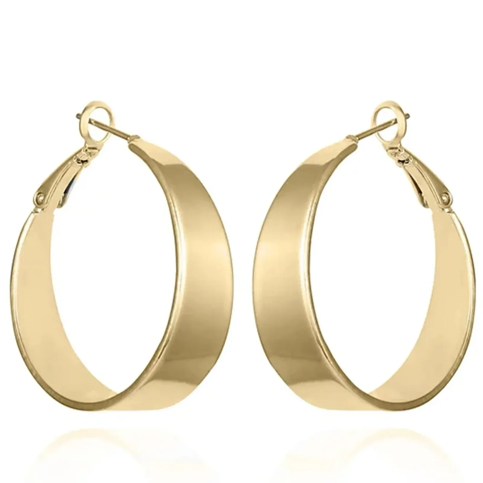 Band Thick Hoop Earrings