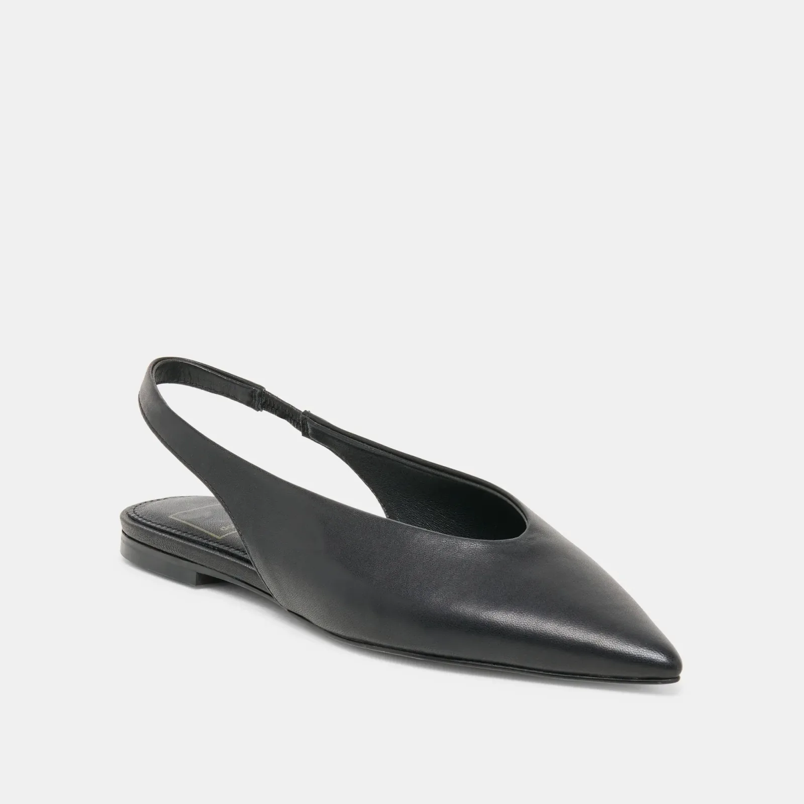 Kendle Flats Black Leather