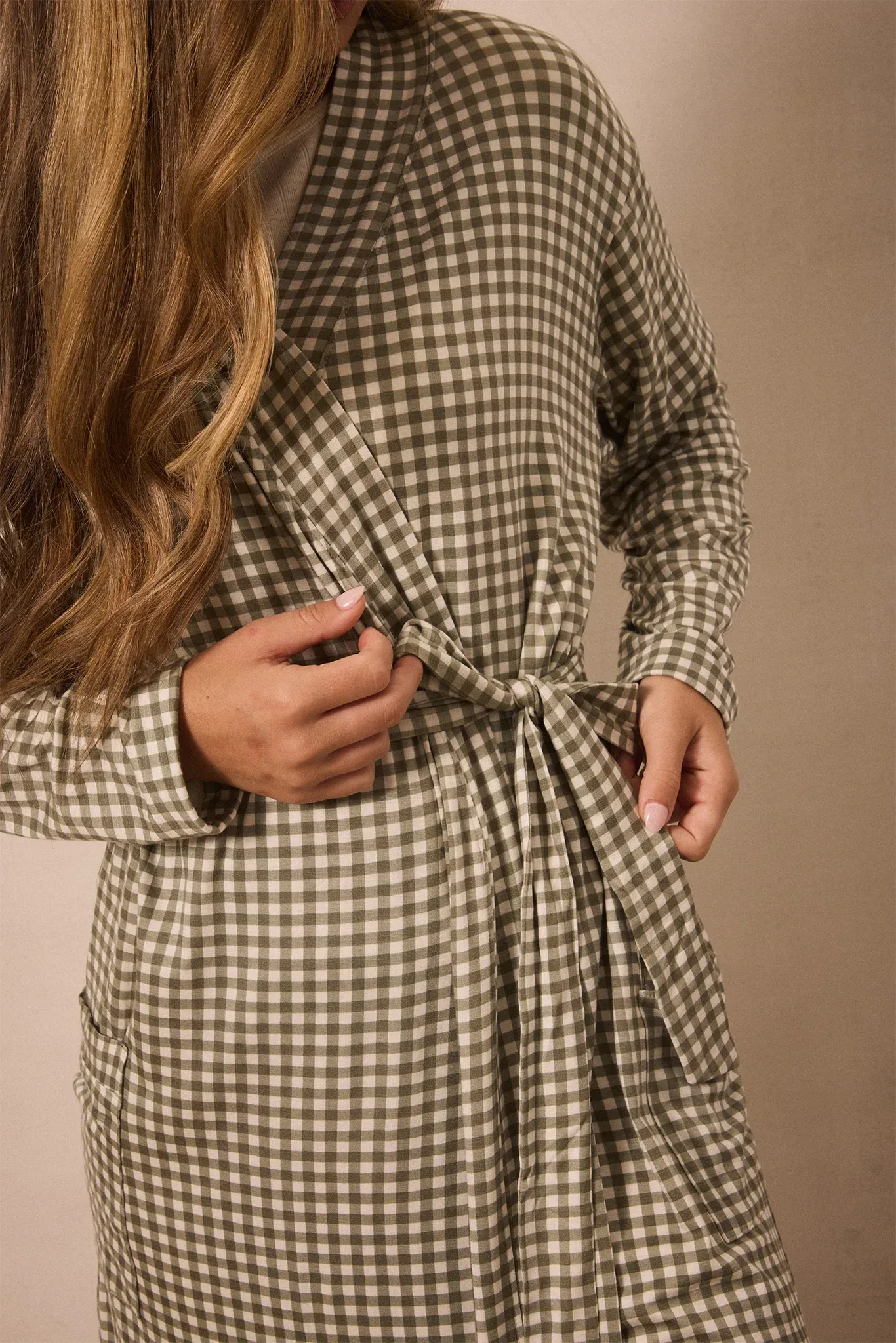 Green Gingham Robe