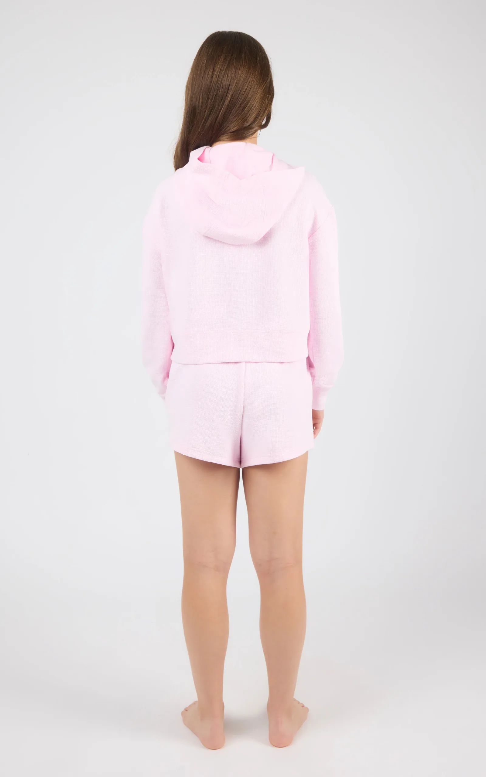 Girls Supreme Waffle Zoe Hoodie & Short Set
