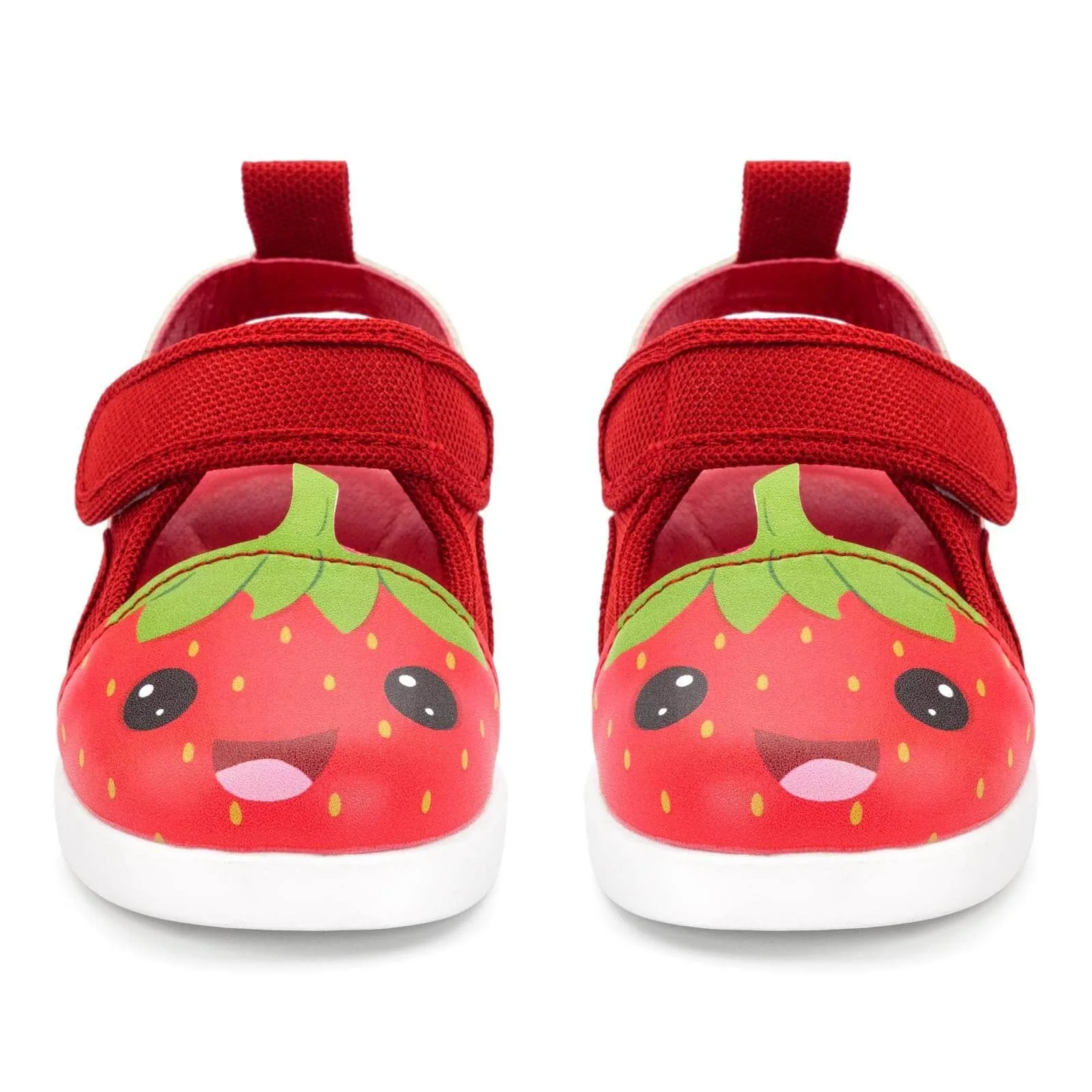 Strawberry Squeaky Toddler Sandals for Girls and Boys – Red