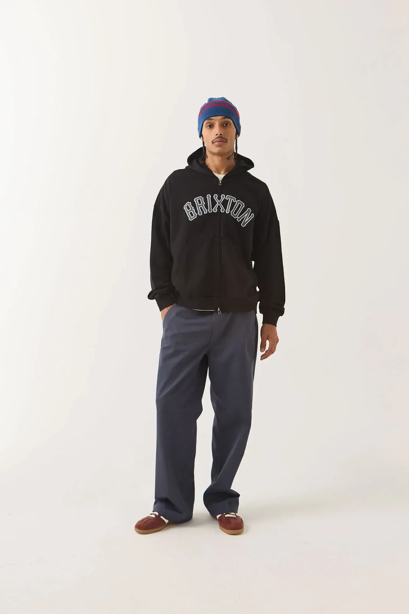 Dugout Zip Hood Fleece – Black/Grey